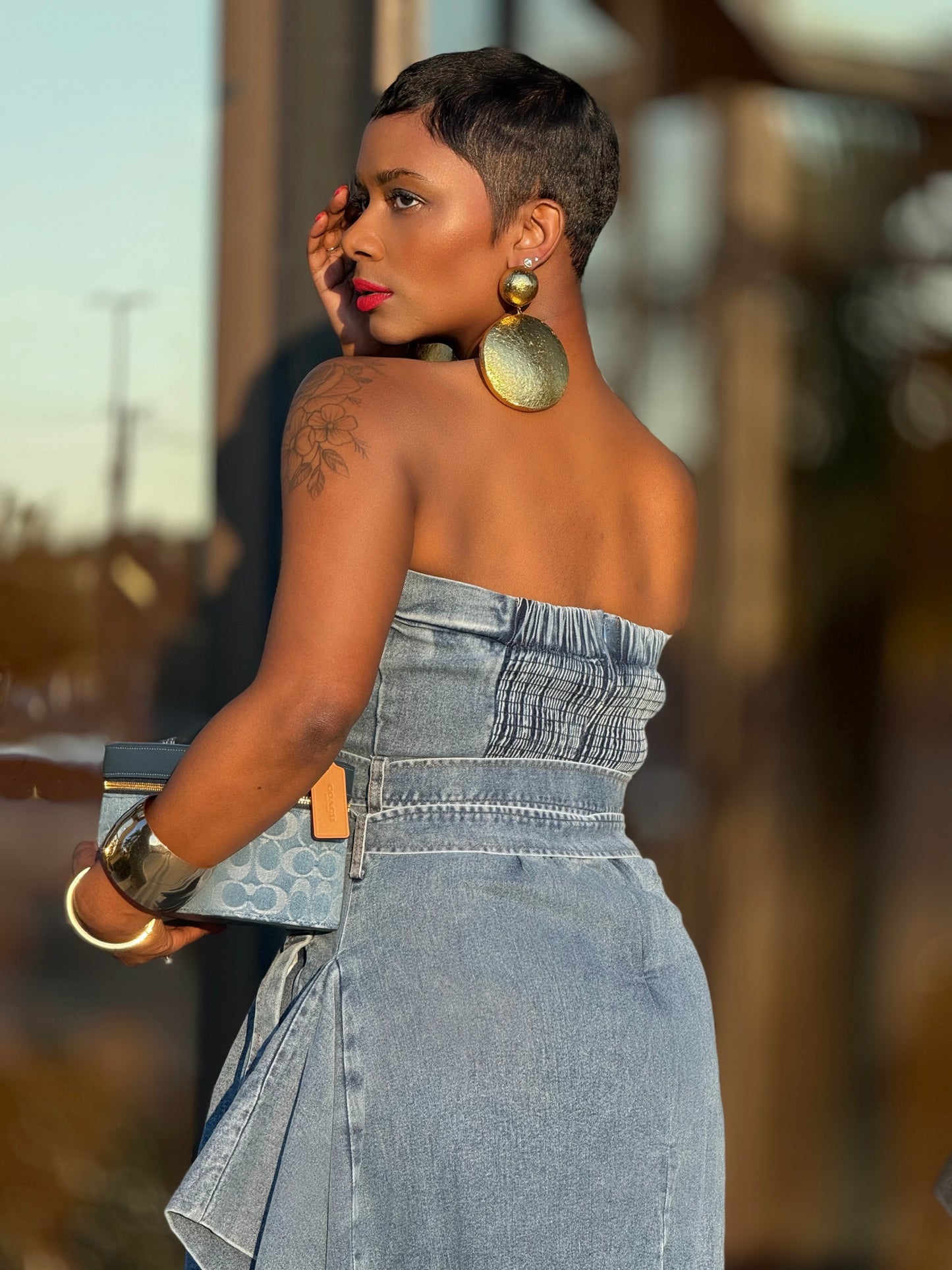 YAS EDIT The Kensington Denim Dress