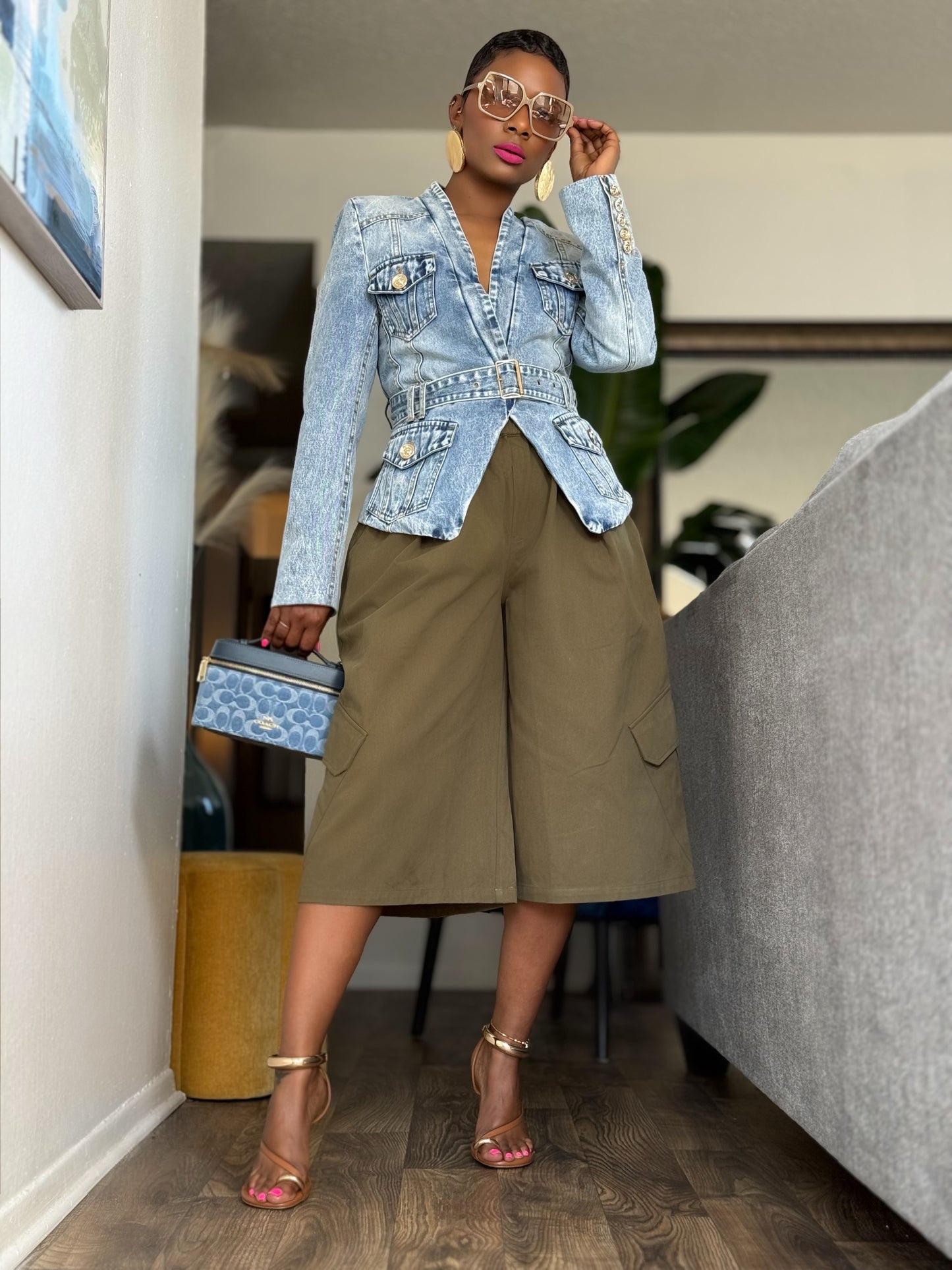 YAS EDIT Ostia Denim Blazer