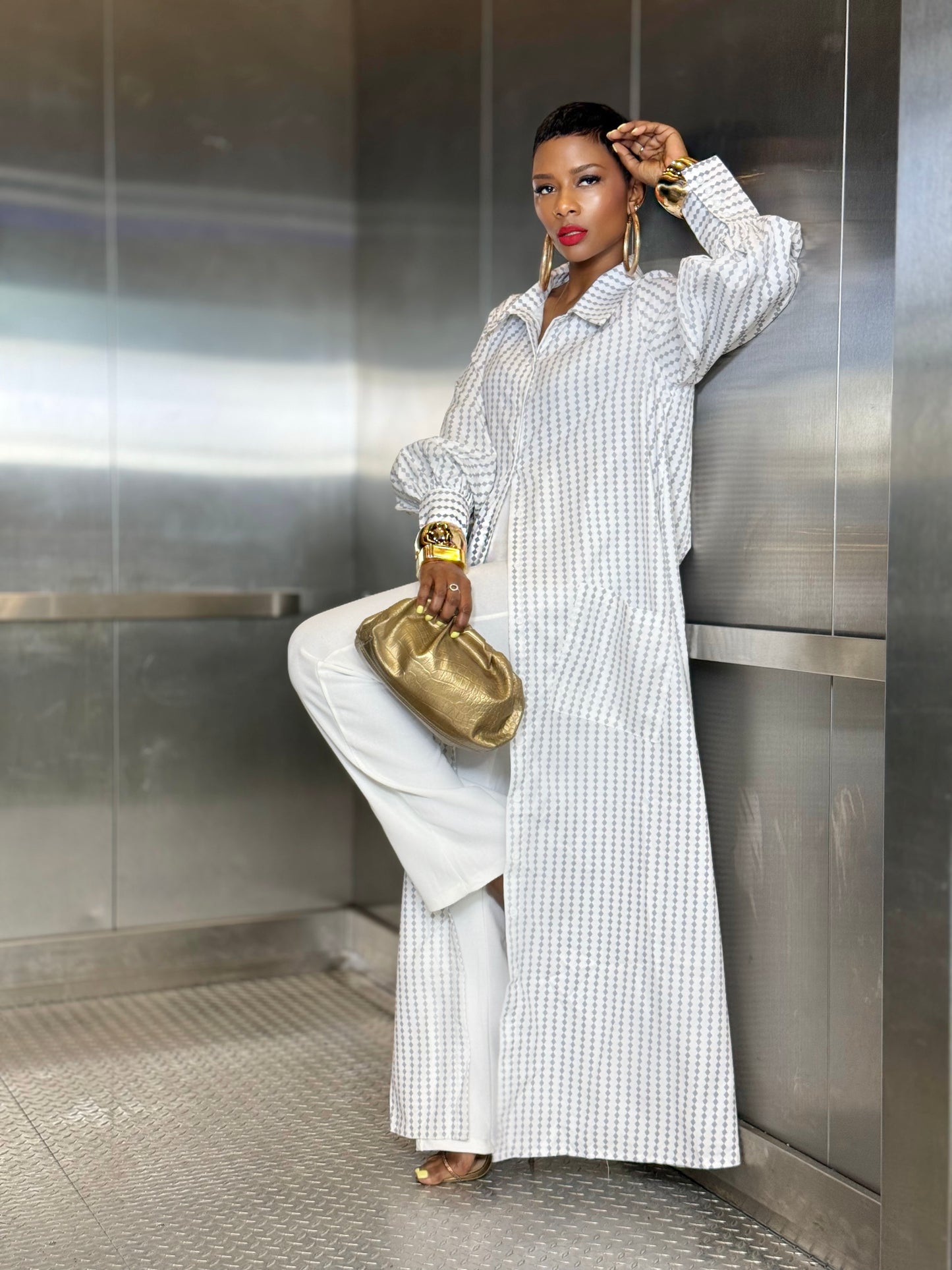 Lida Shirt Dress (Available in XL)