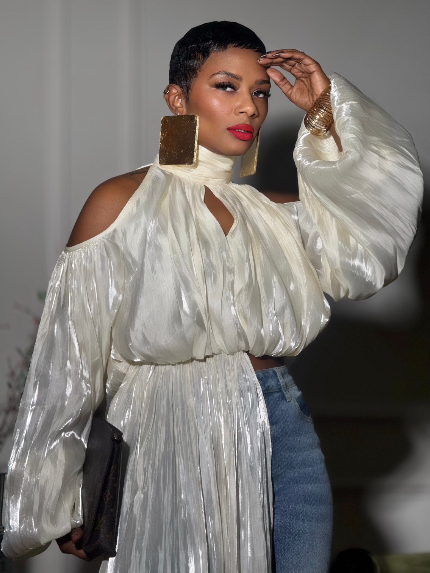 Aspen Draped Blouse