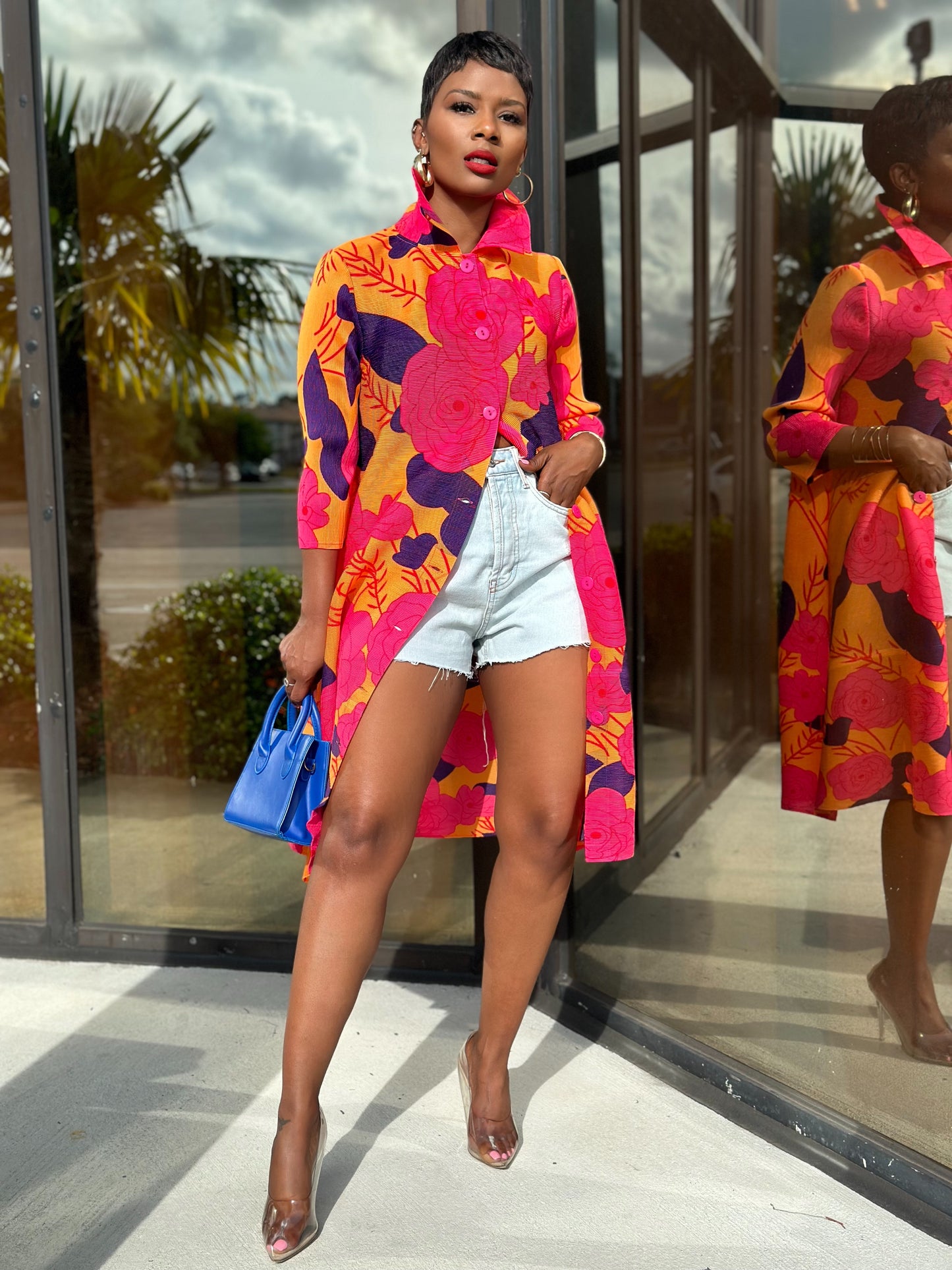 Floral Eden Midi Dress (One size up to 14)