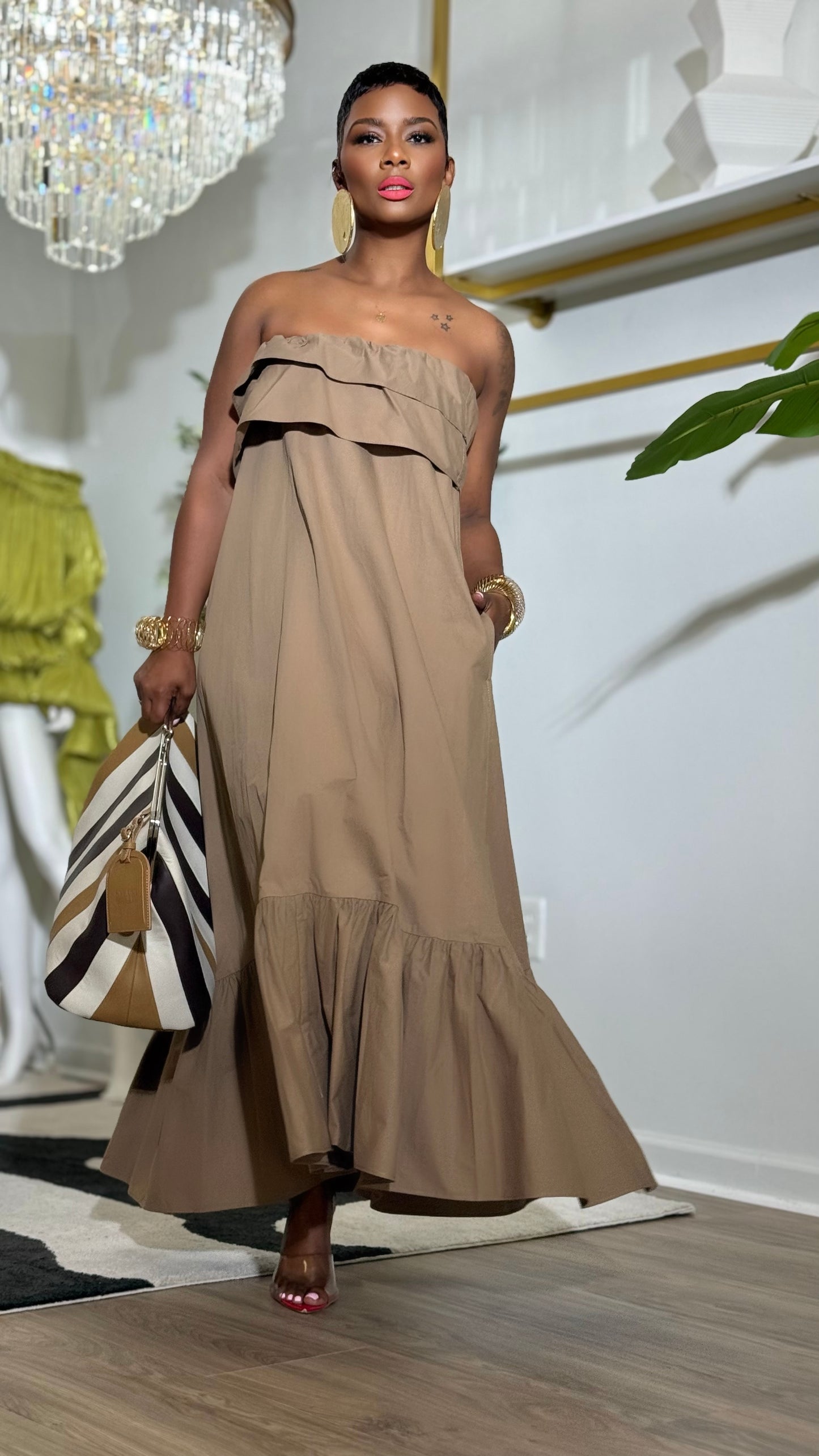 YAS EDIT Monaco Ruffle Maxi