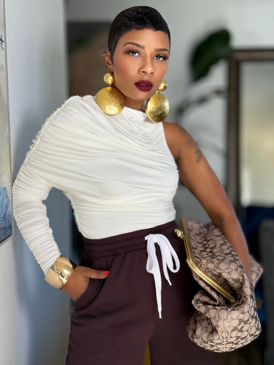 YAS EDIT Barrett Cream Body Suit