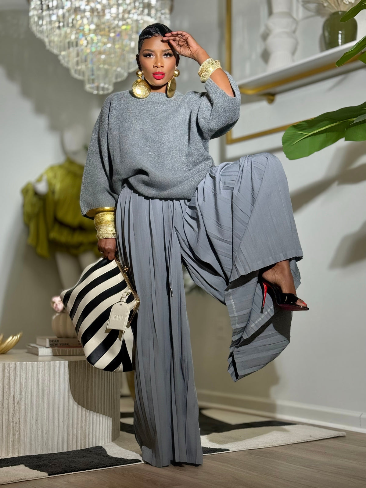 Leura Slate Grey Pant