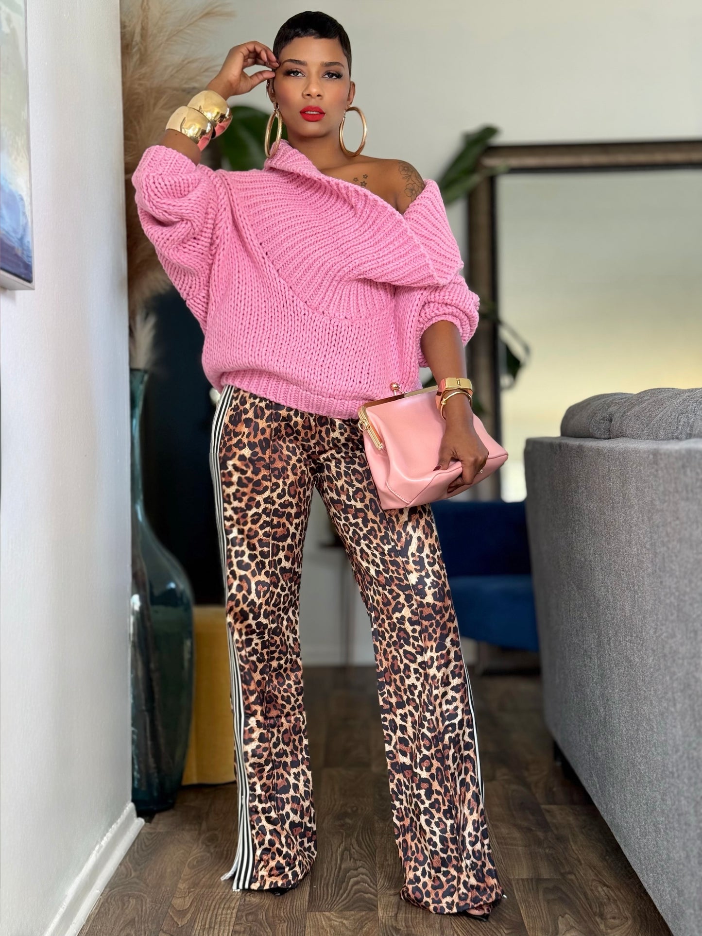 Averly Pink Sweater (Available in XL)