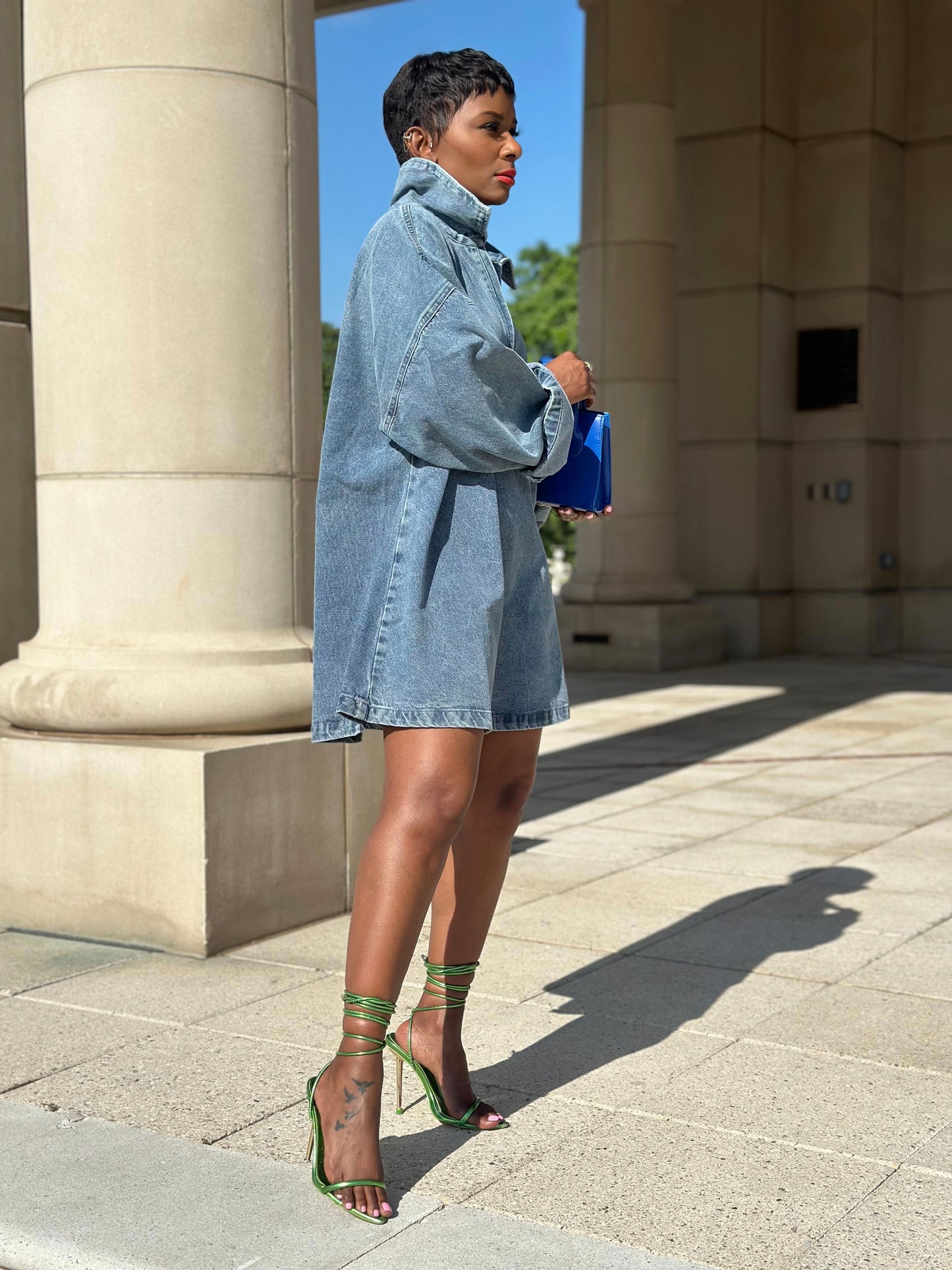 Olivea Denim Oversized Dress (XL Available)