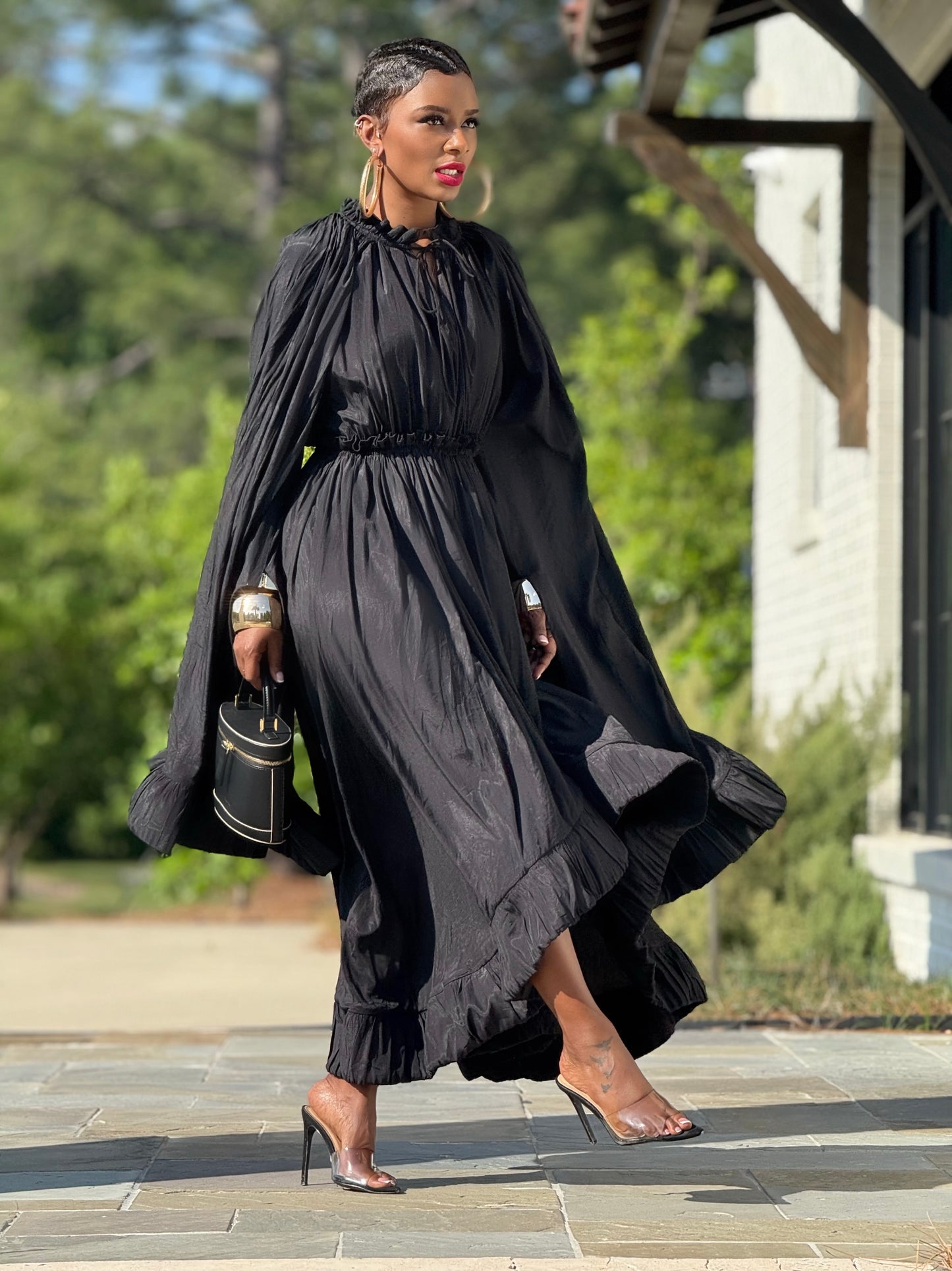 YAS EDIT Black Soiree Dress (Available in XL)