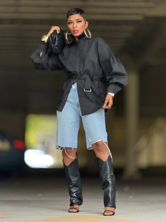 Black Sahara Edit Shirt (Available in 3X)