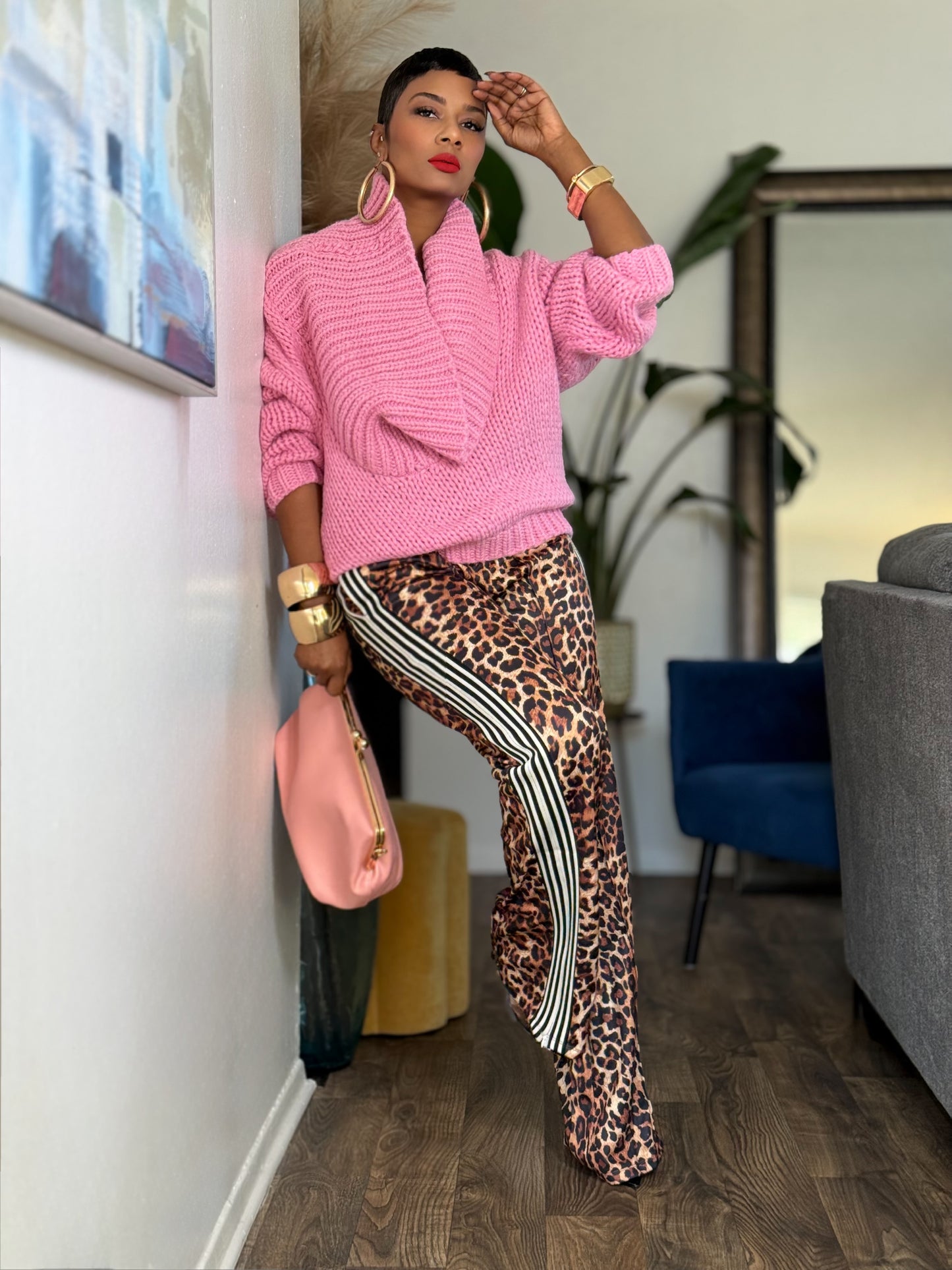 Averly Pink Sweater (Available in XL)