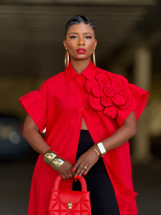 Allison Red Statement (One size up to 14)