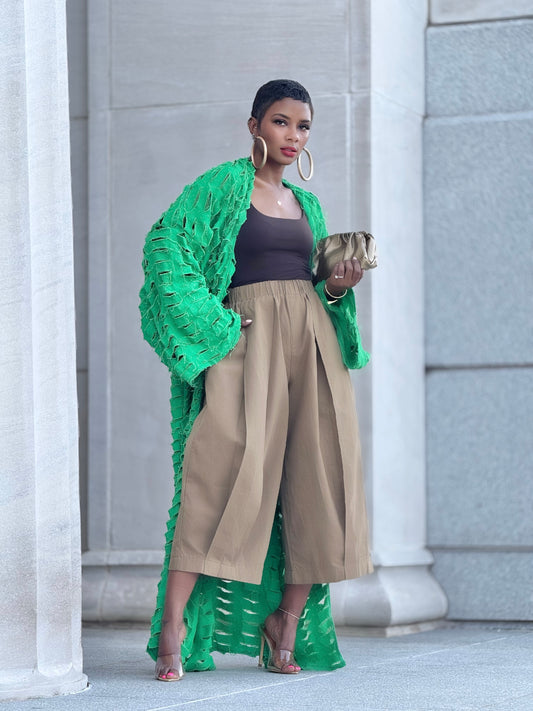 NOBU Green Denim Duster (One size up to 16)