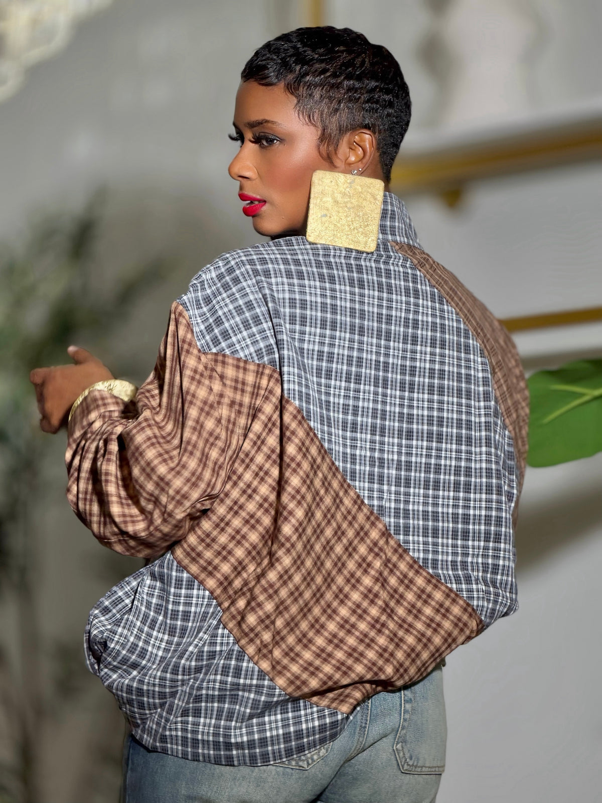 Lancer Plaid Jacket (One size up to 14)