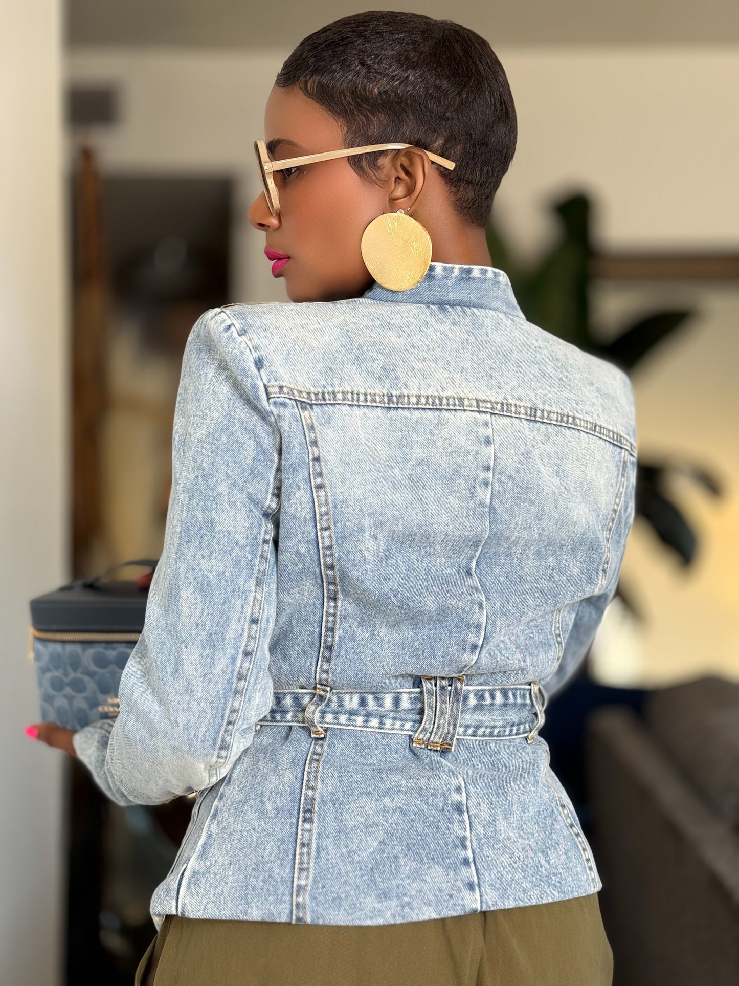 YAS EDIT Ostia Denim Blazer