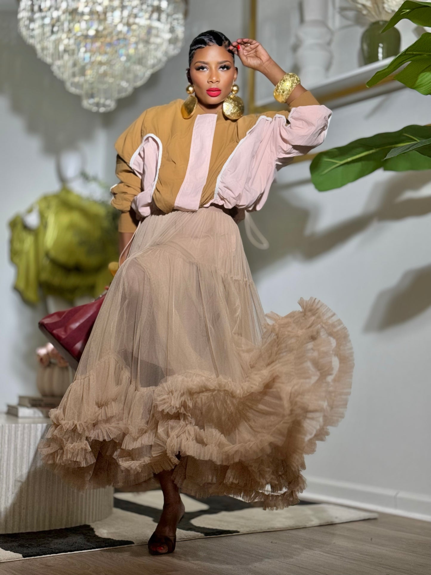 YAS EDIT Holland Blush Park Jacket