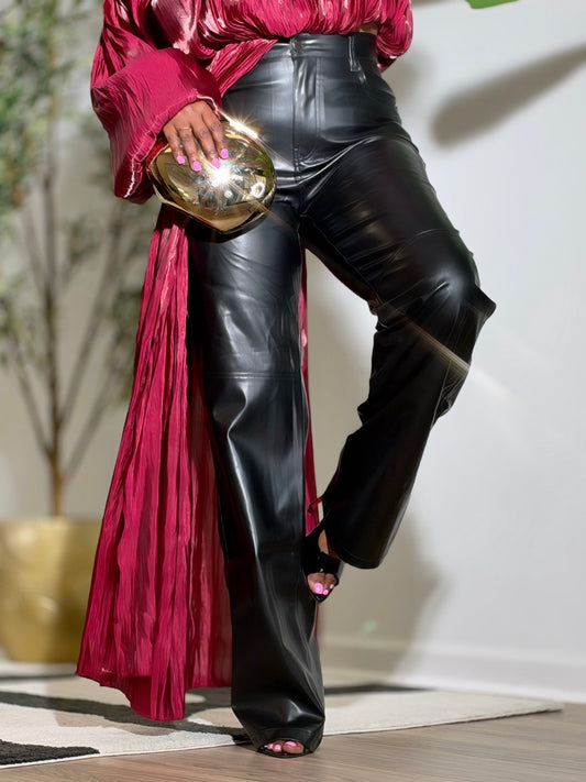 Deserae Black Vegan Pant (Available in 3X)