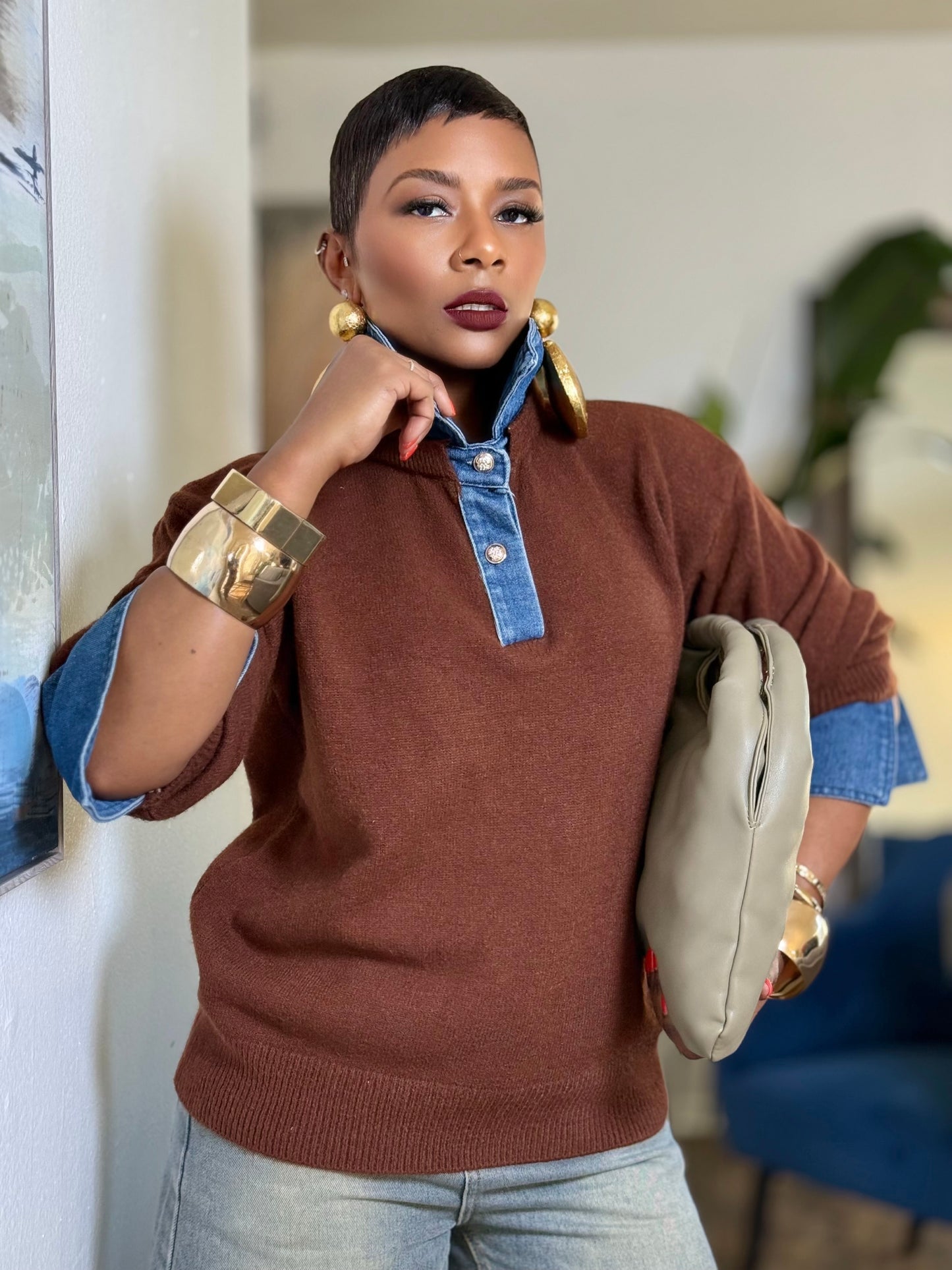 Siena YAS Sweater (One size up to 8/10)