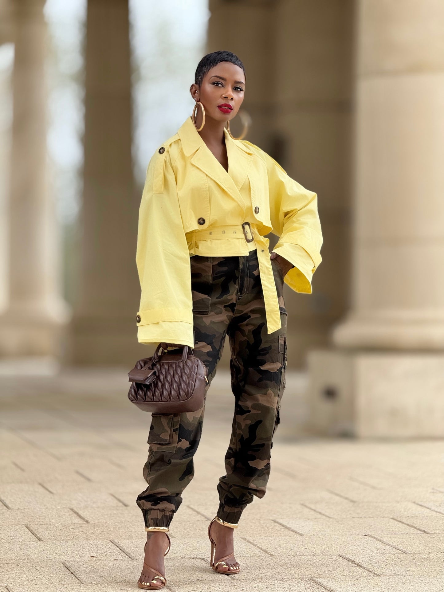 Yellow Noelia Trench (Available in 3X)