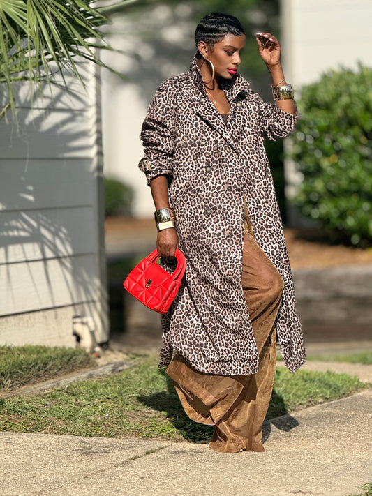 Timeless Leopard Trench (Available in XL)
