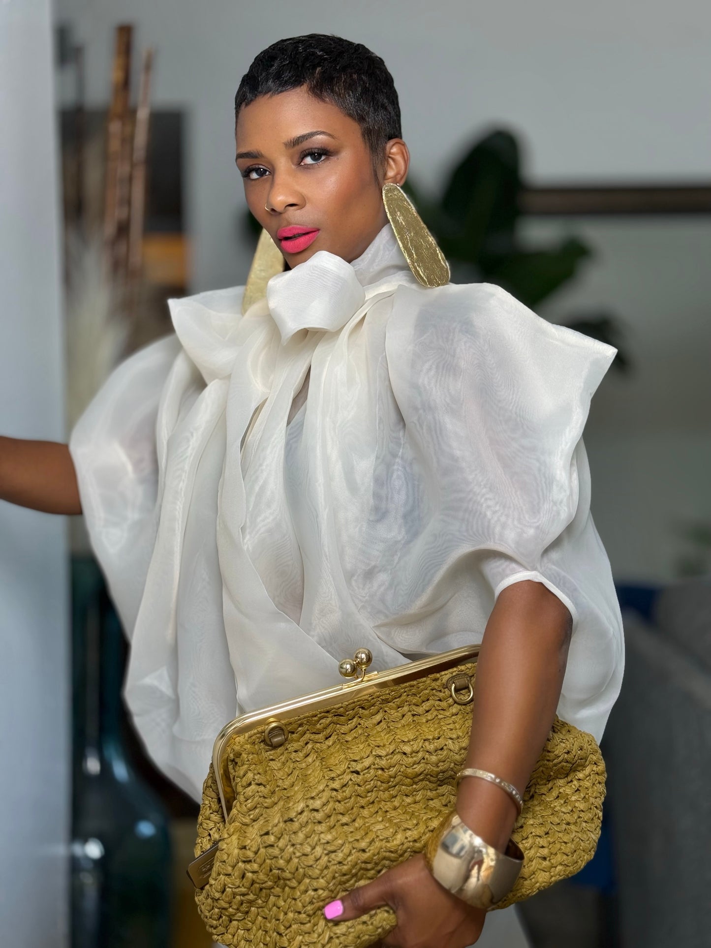 YAS EDIT Ivory Enchanté Blouse