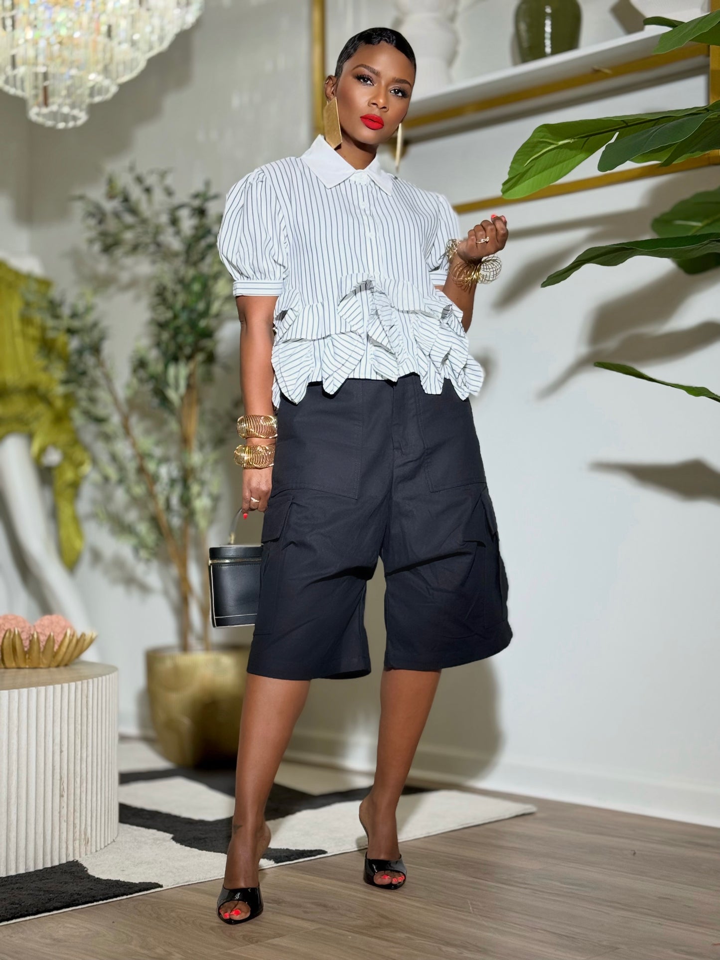 Striped Diosa Top