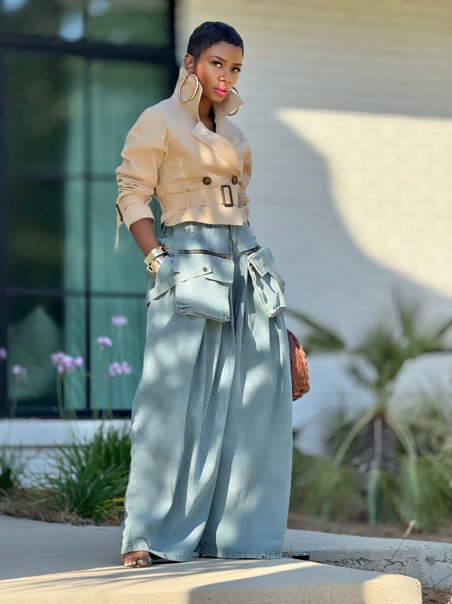 Fancy Denim Pant (Available in XL)