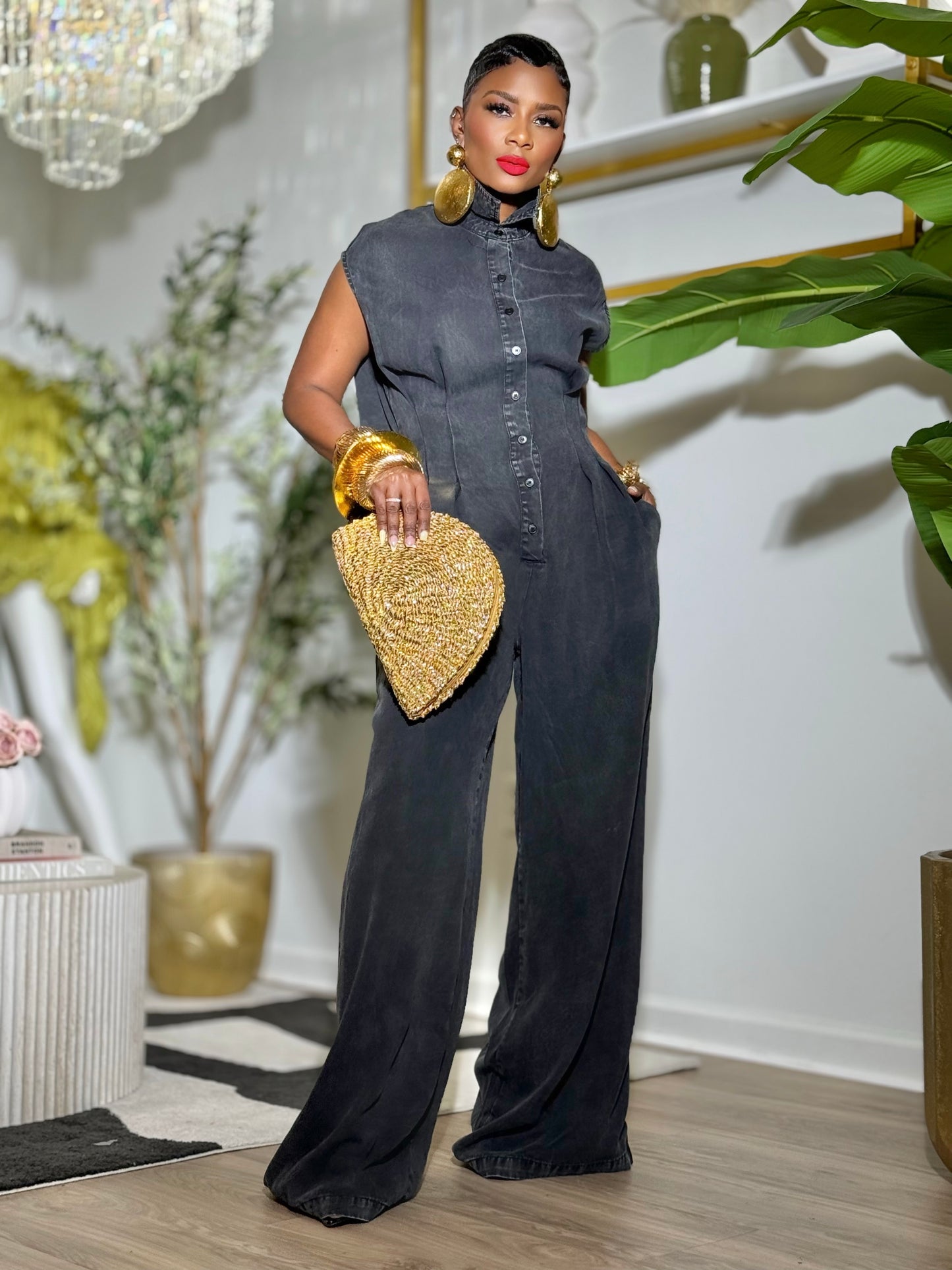Grey Kemist Jumpsuit (Available in XL)