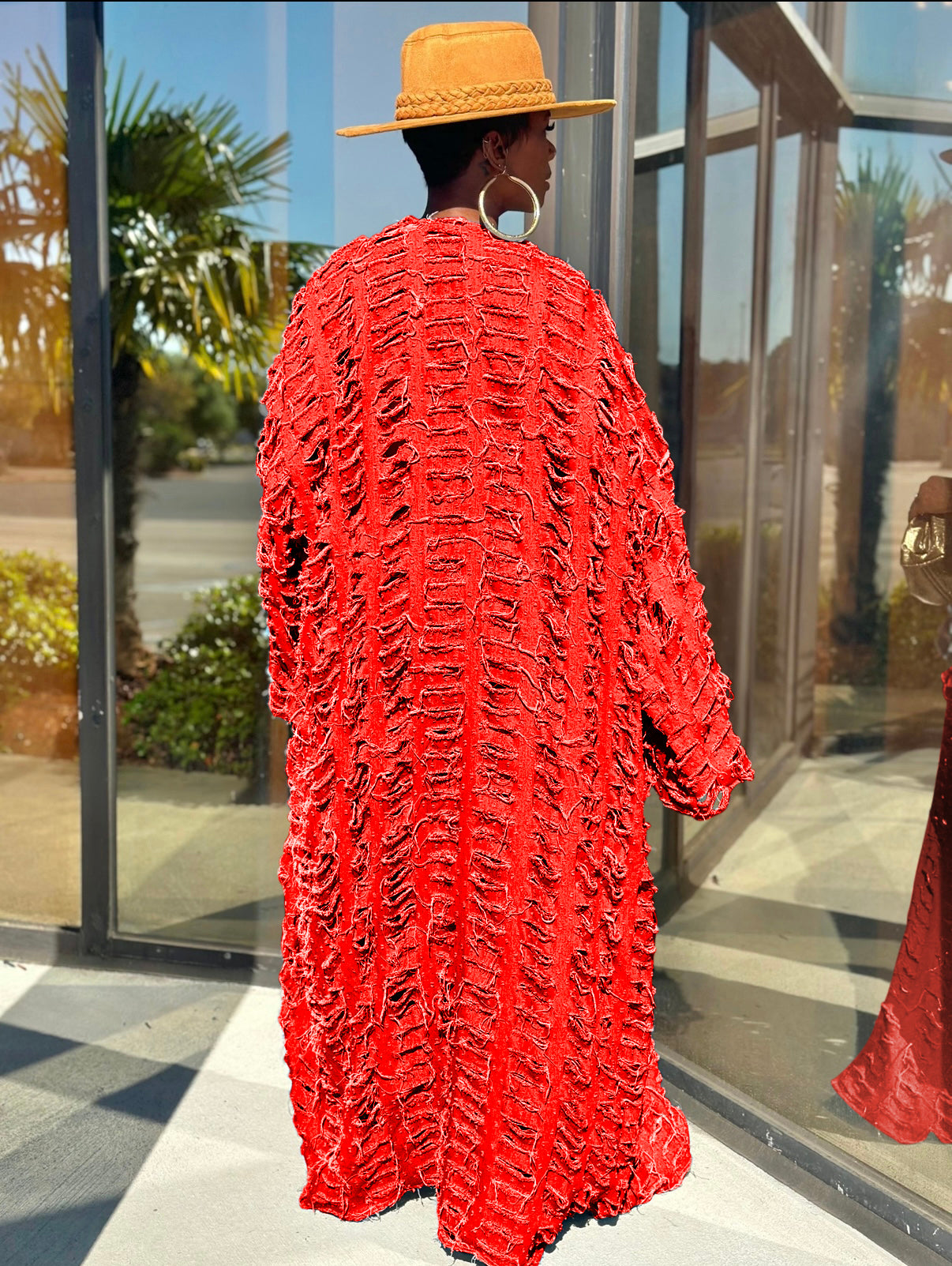 NOBU Sunset Rouge Denim Duster (One size up to 16)