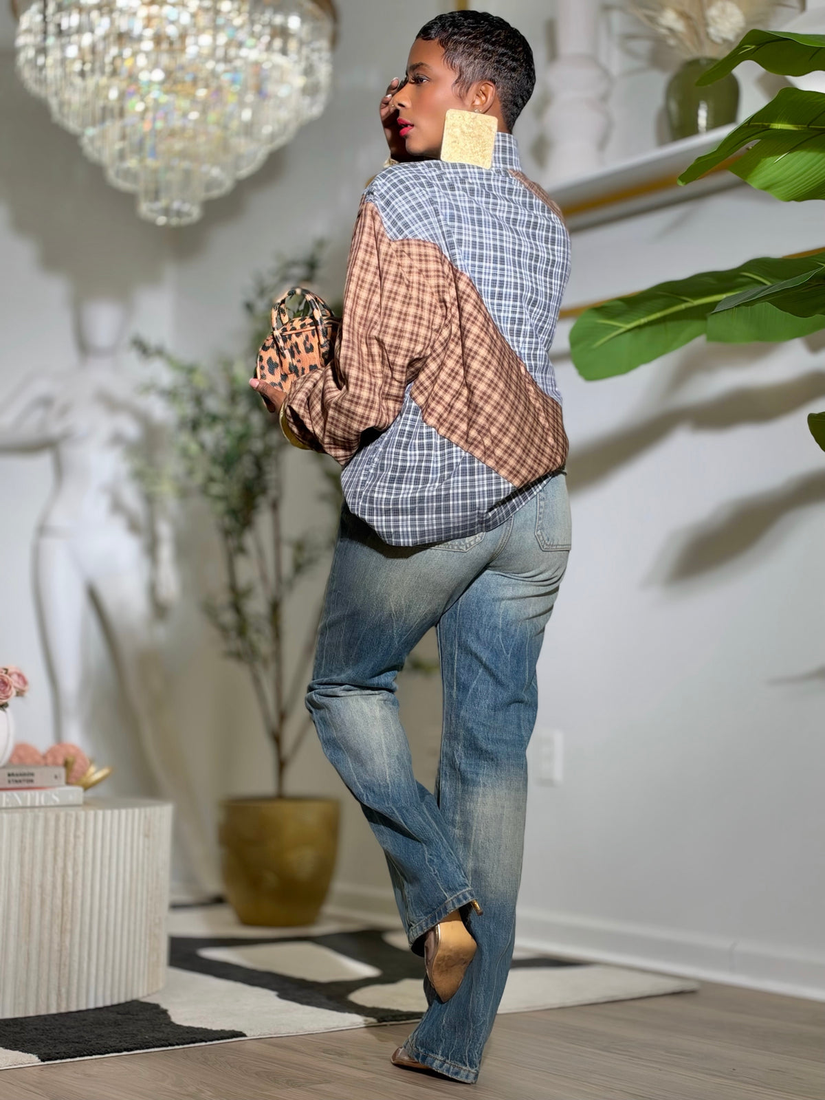 Lancer Plaid Jacket (One size up to 14)