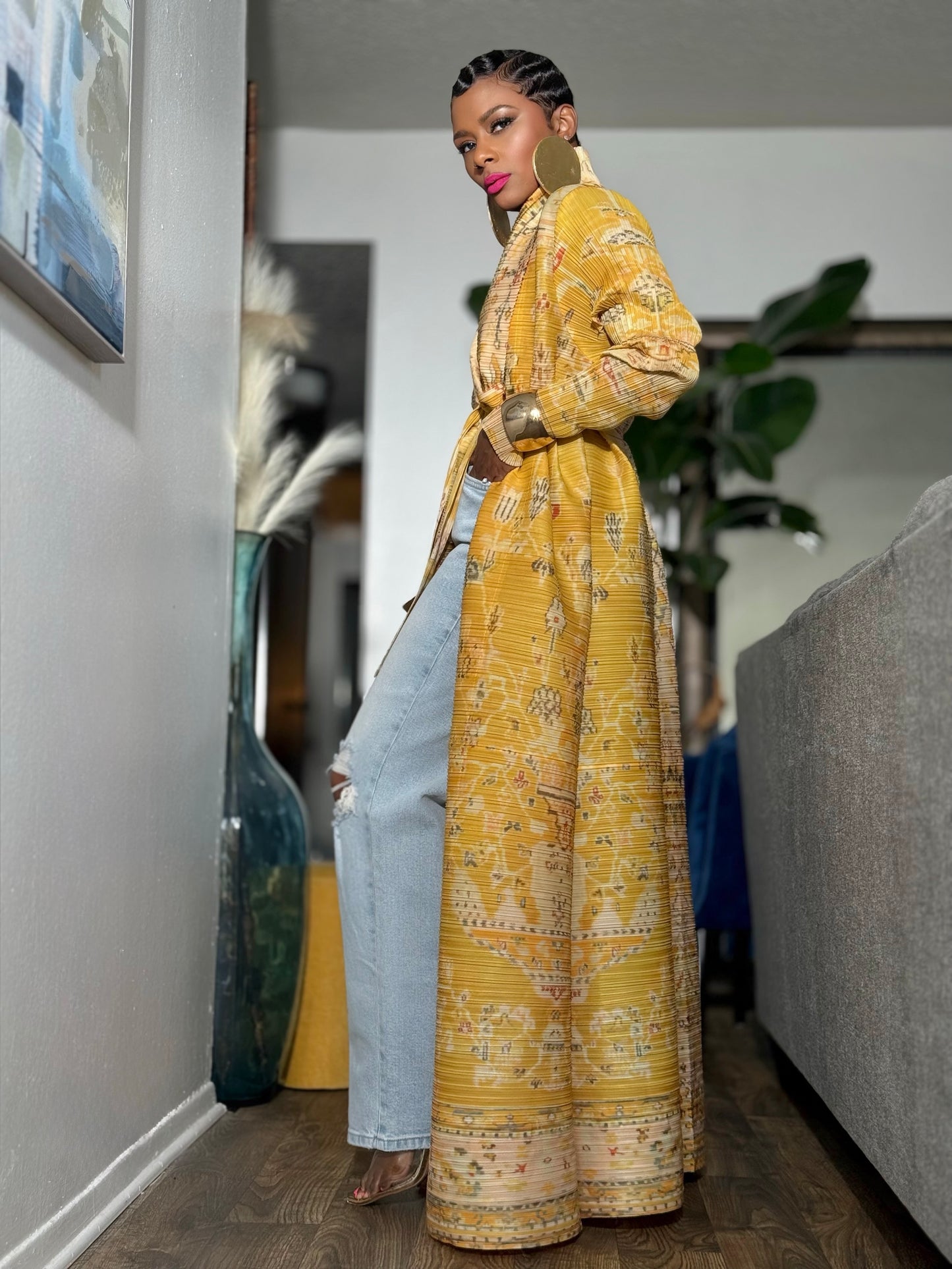 Atlas Drape Trench (One size up to 14)