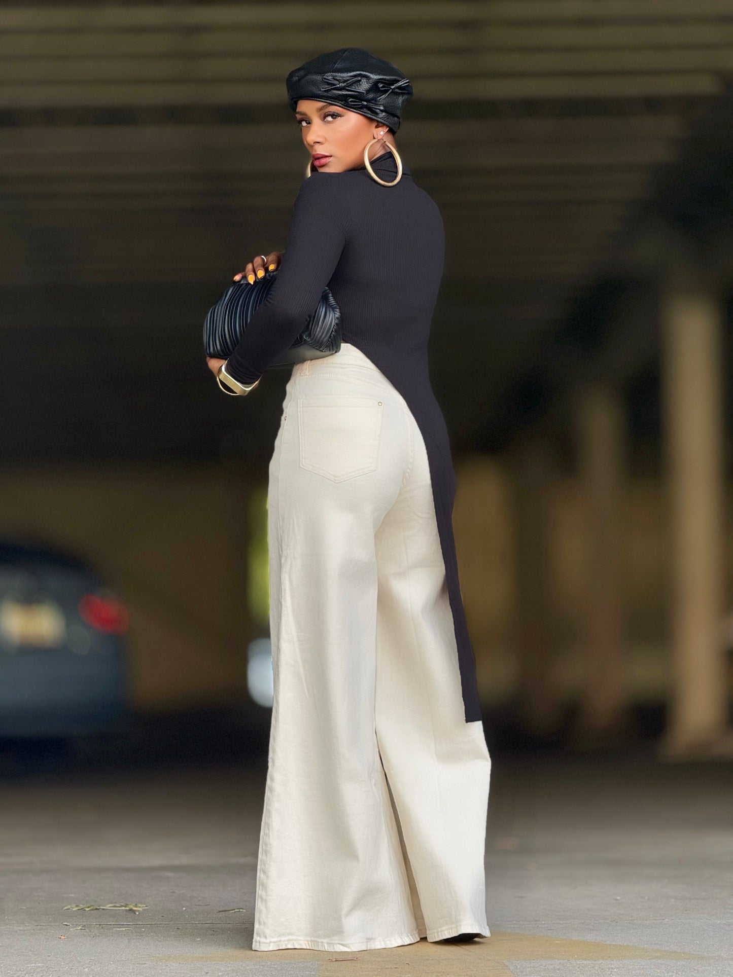 Parma Asymmetrical Black Top (Available in XL)