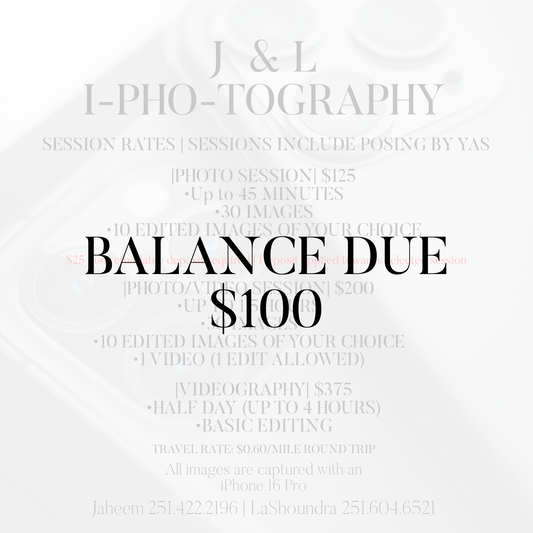 Balance Due $100