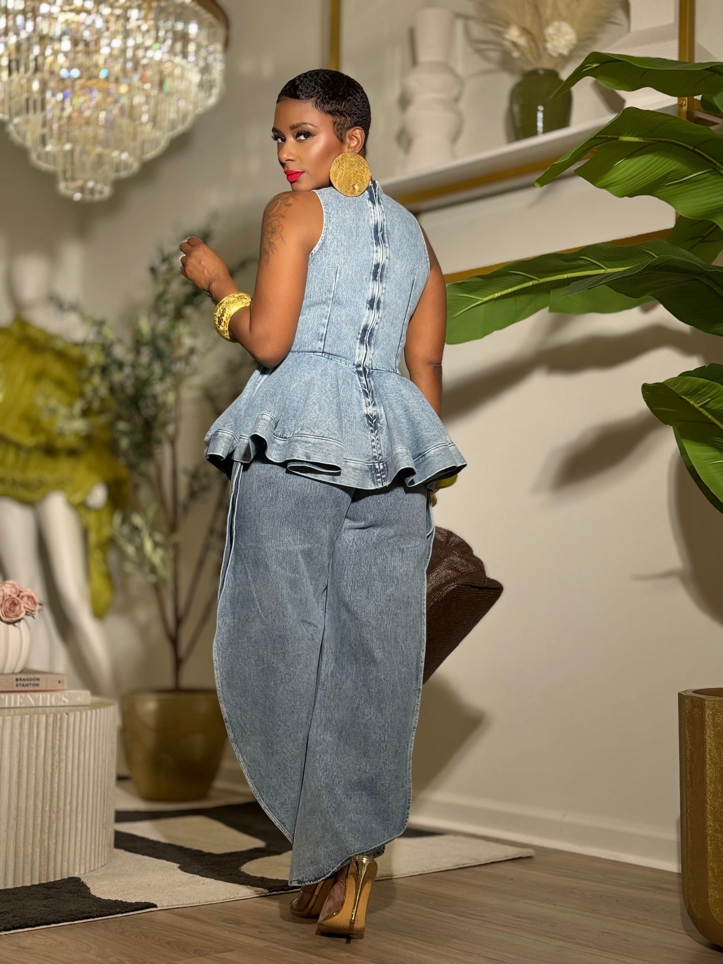 YAS EDIT The Mayfair Denim Statement Set