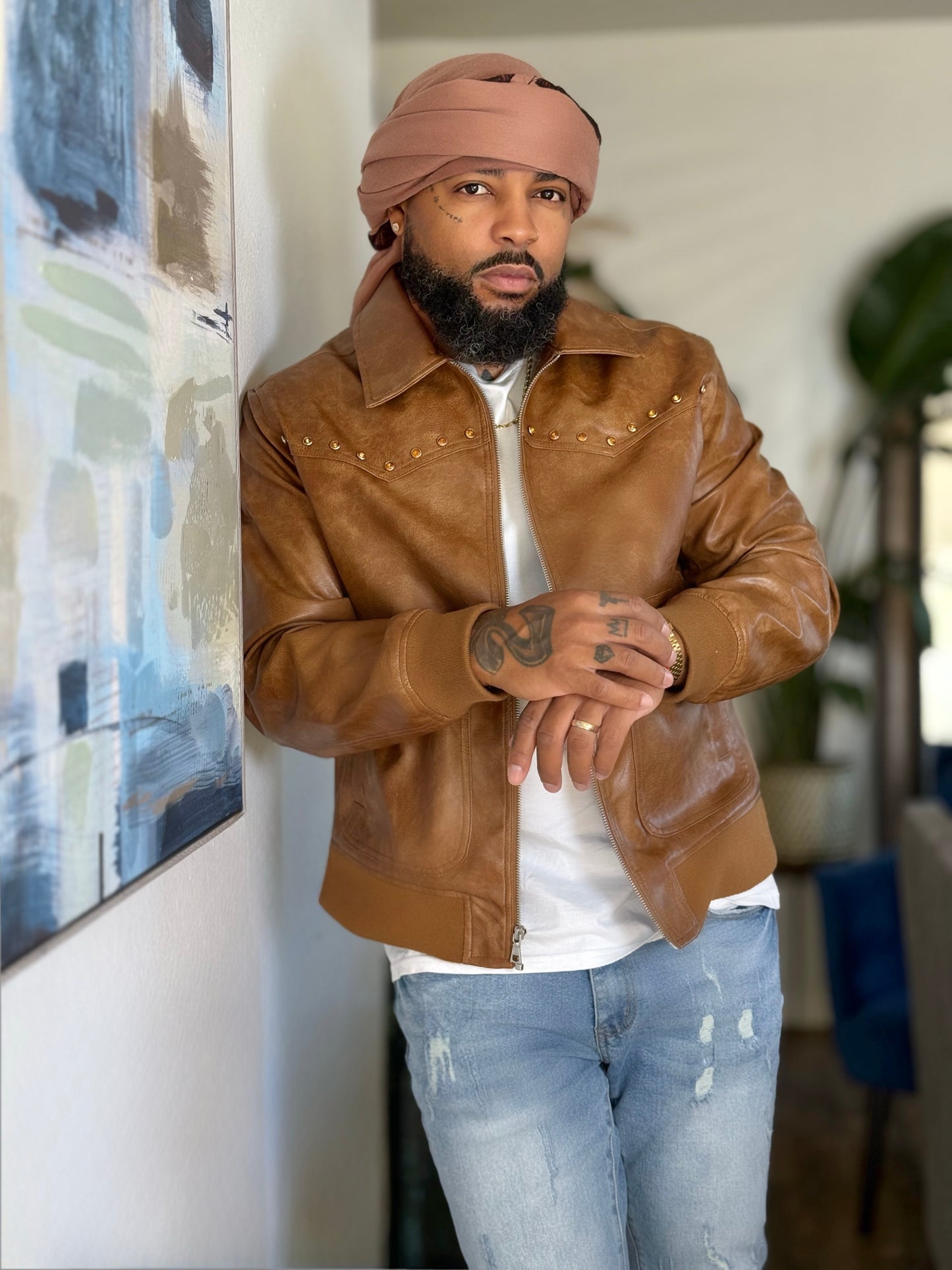 JH Kingsman Vegan Leather Jacket (Available in XXL)