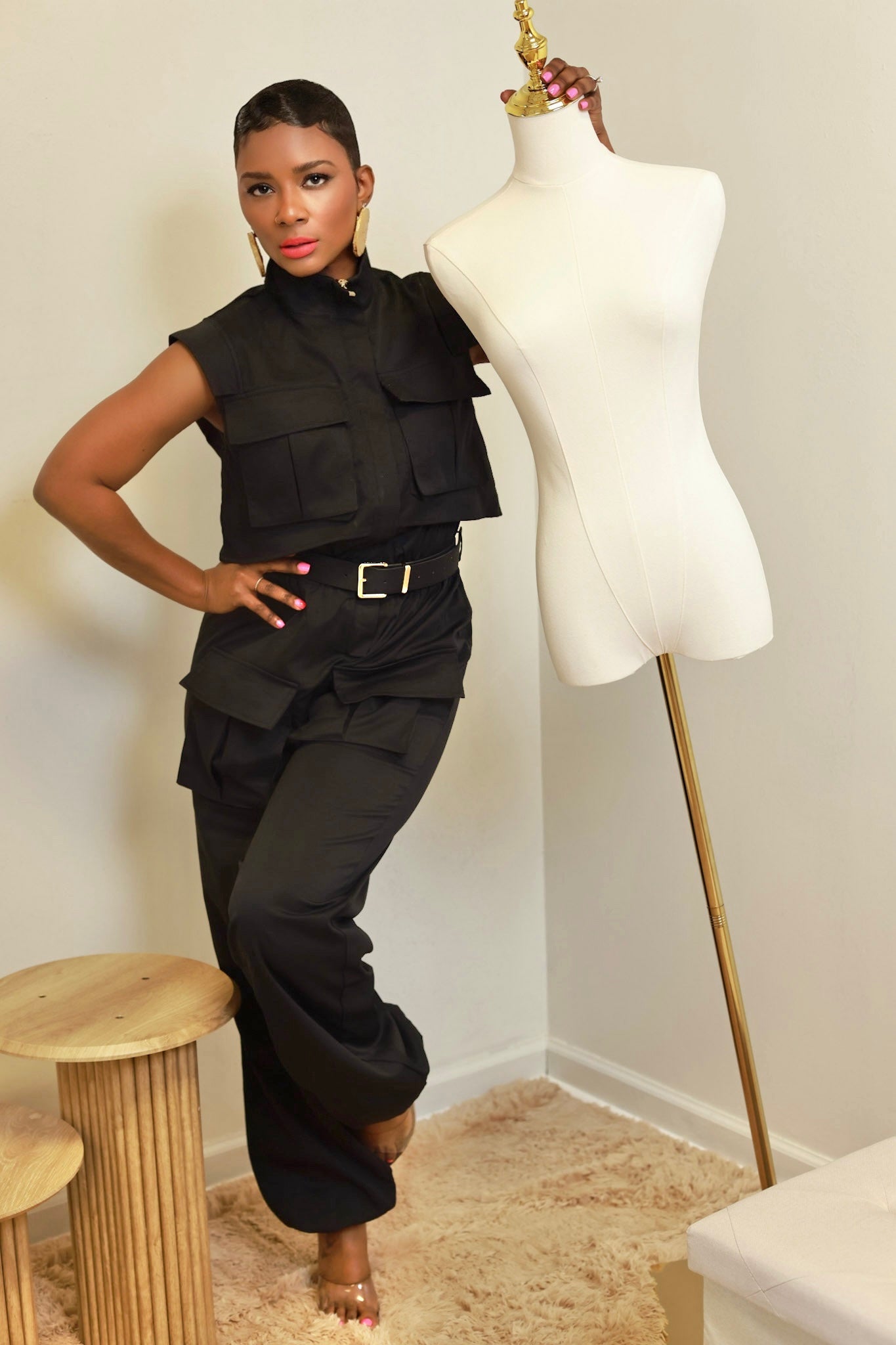Black London Jumpsuit (Available in 3X)