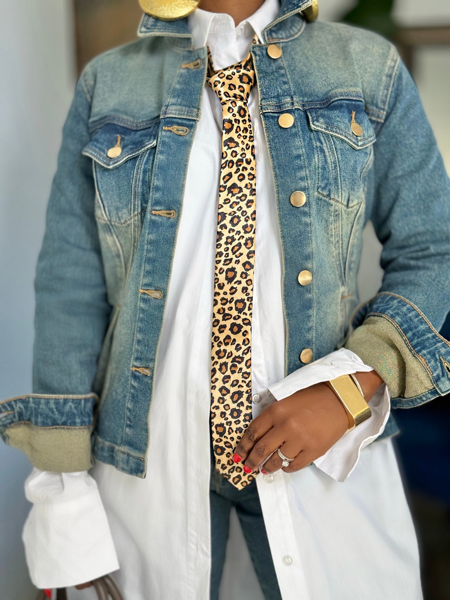 YAS Signature Leopard Tie