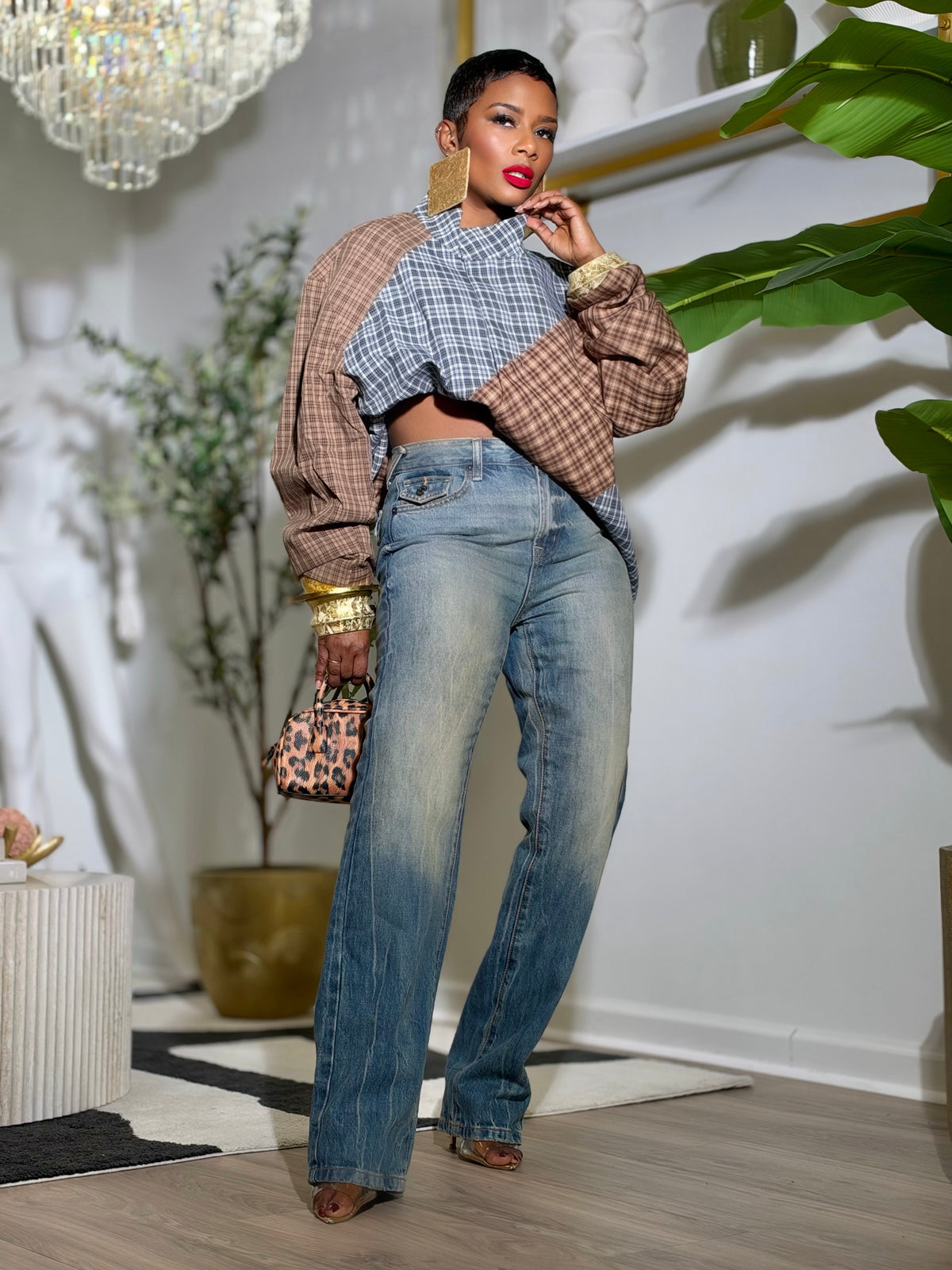Lancer Plaid Jacket (One size up to 14)