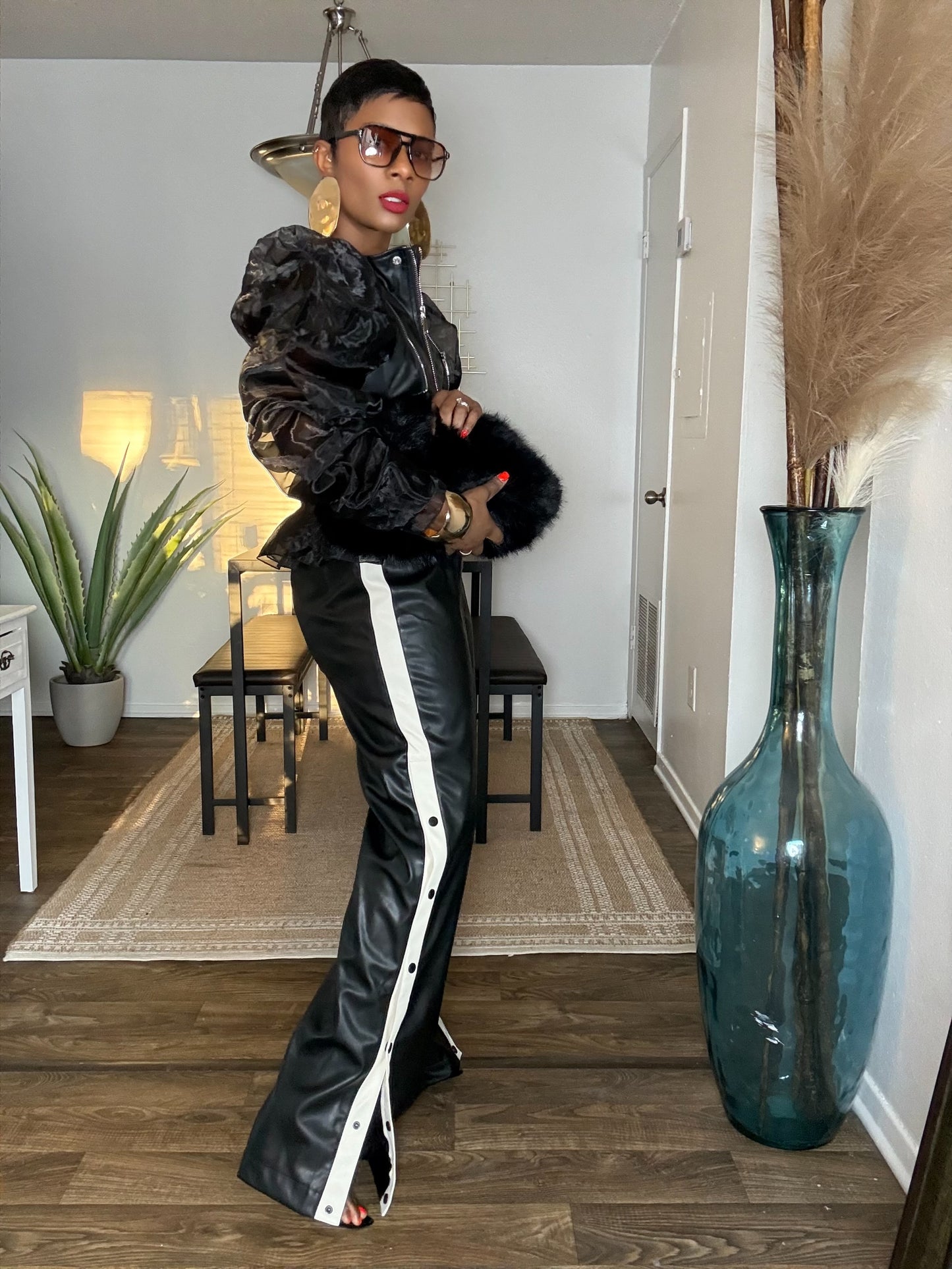 Odense Black Vegan Poise Pant (Available in 2X)