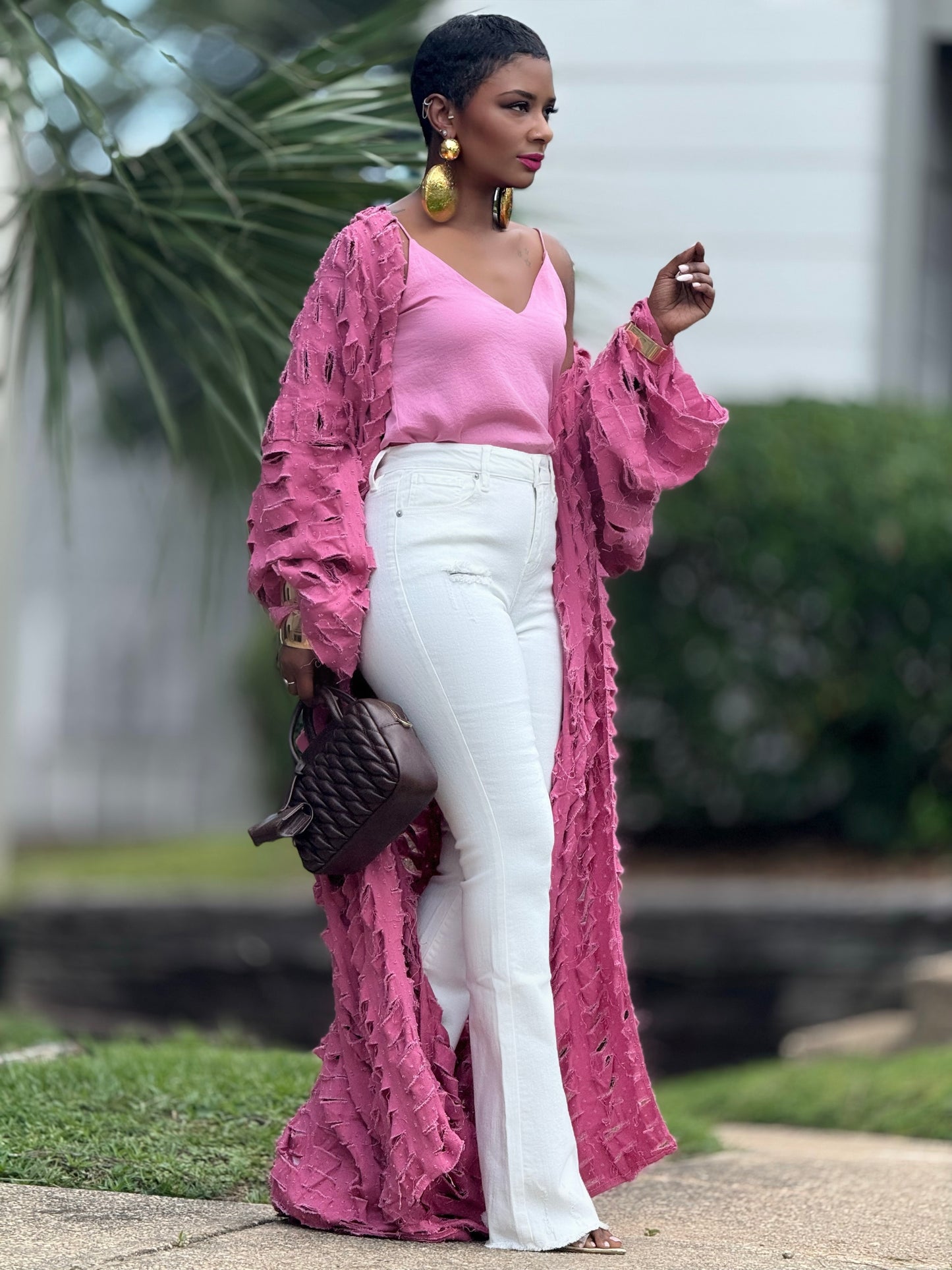 NOBU Pink Denim Duster (One size up to 16)