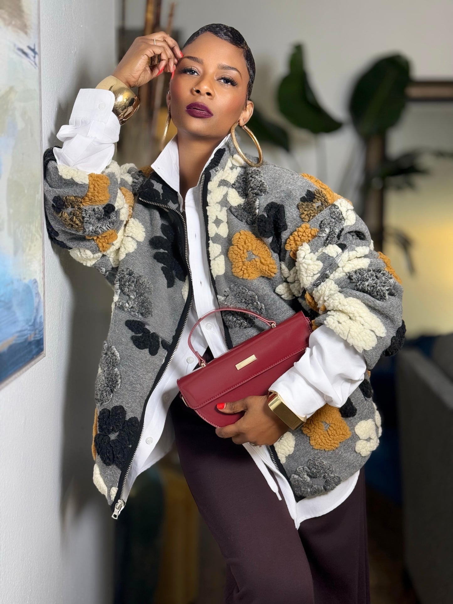 Nia Floral Jacket (Available in 3X)