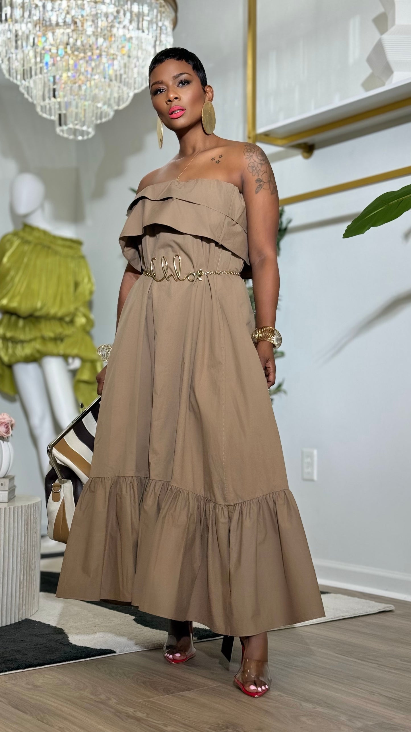 YAS EDIT Monaco Ruffle Maxi