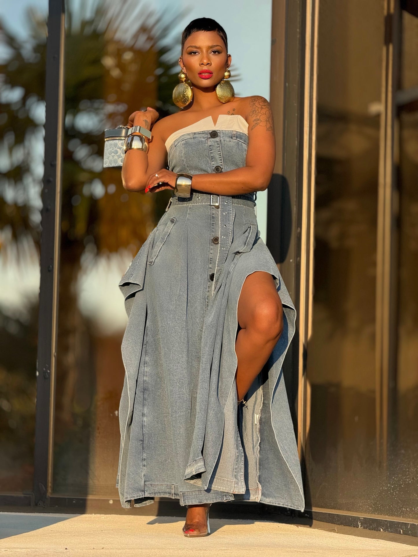 YAS EDIT The Kensington Denim Dress