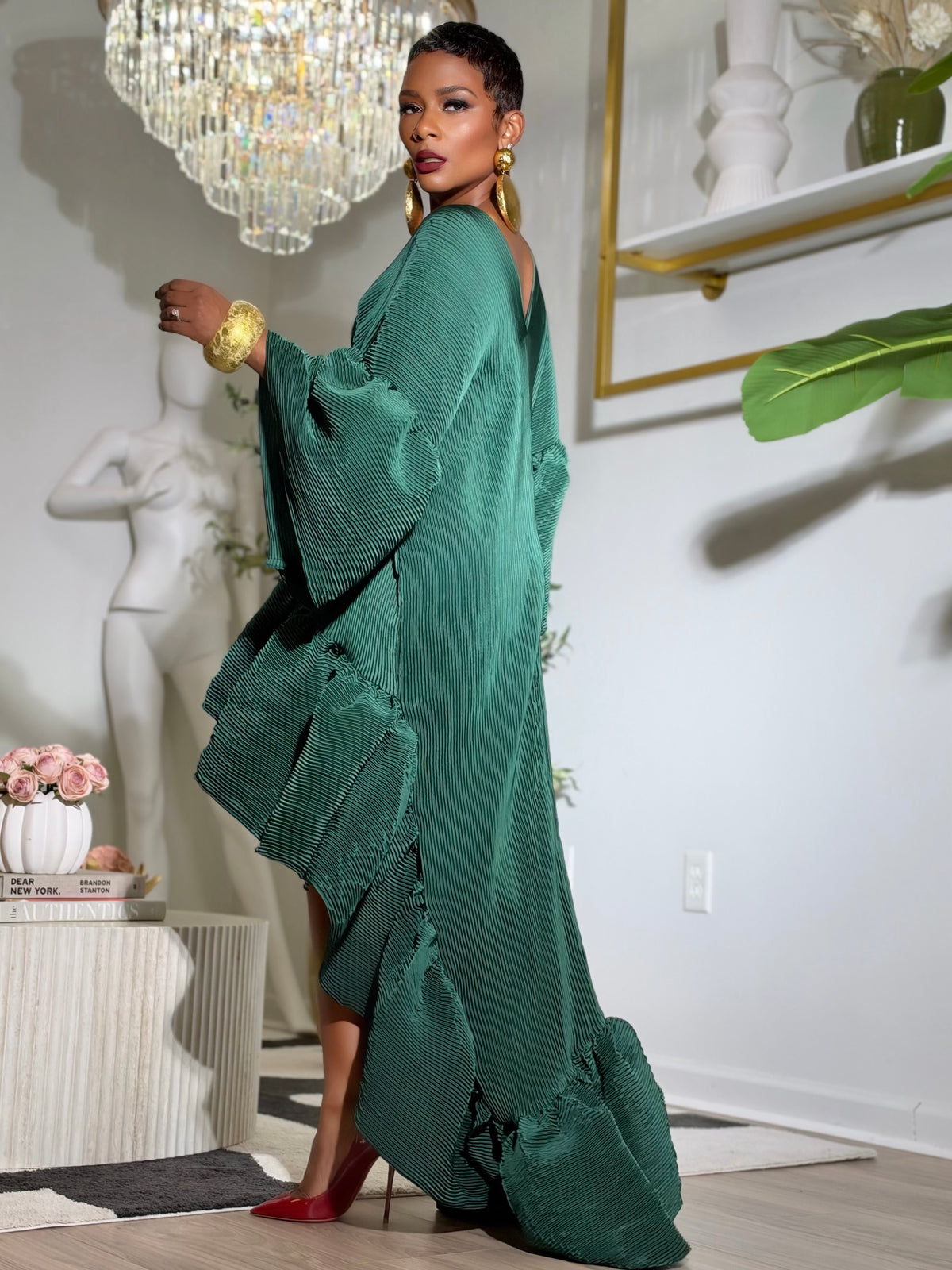 YAS EDIT Dalian Forest Green Tunic (One size up to 14)