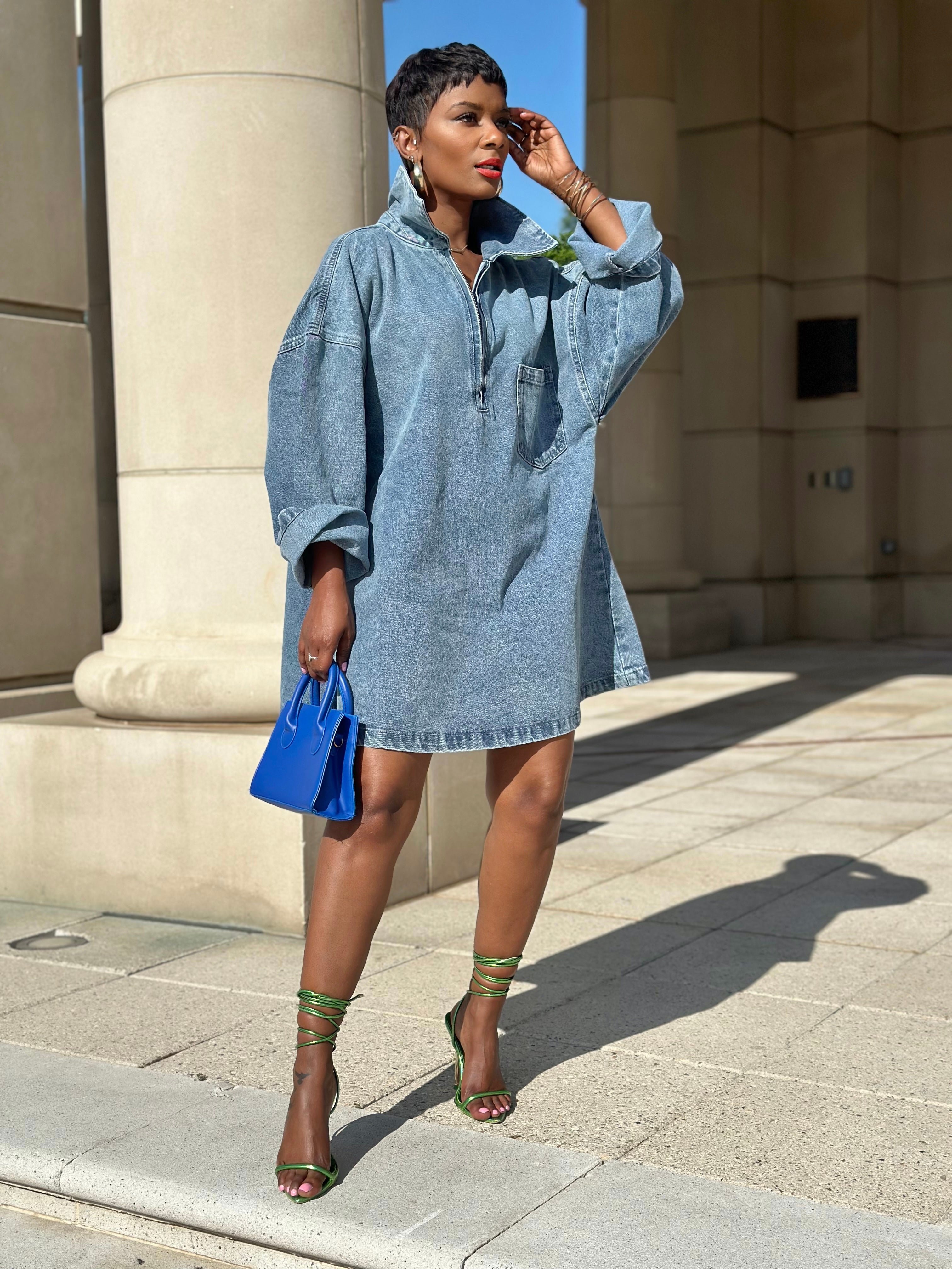 Denim Oversized Dress XL Available
