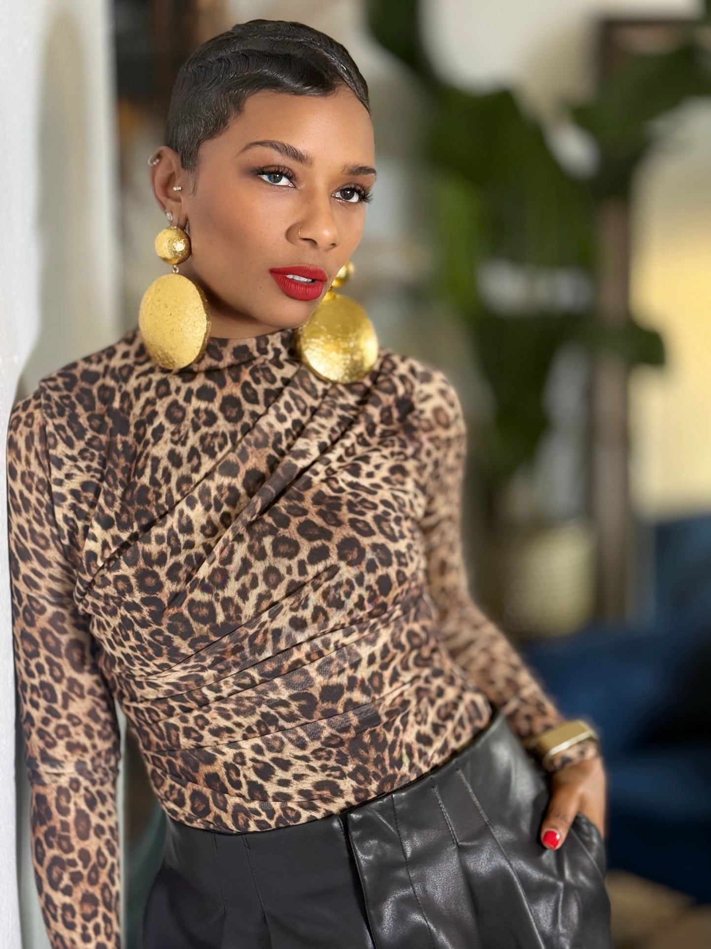 Soho Leopard Body Suit (Available in 3X)