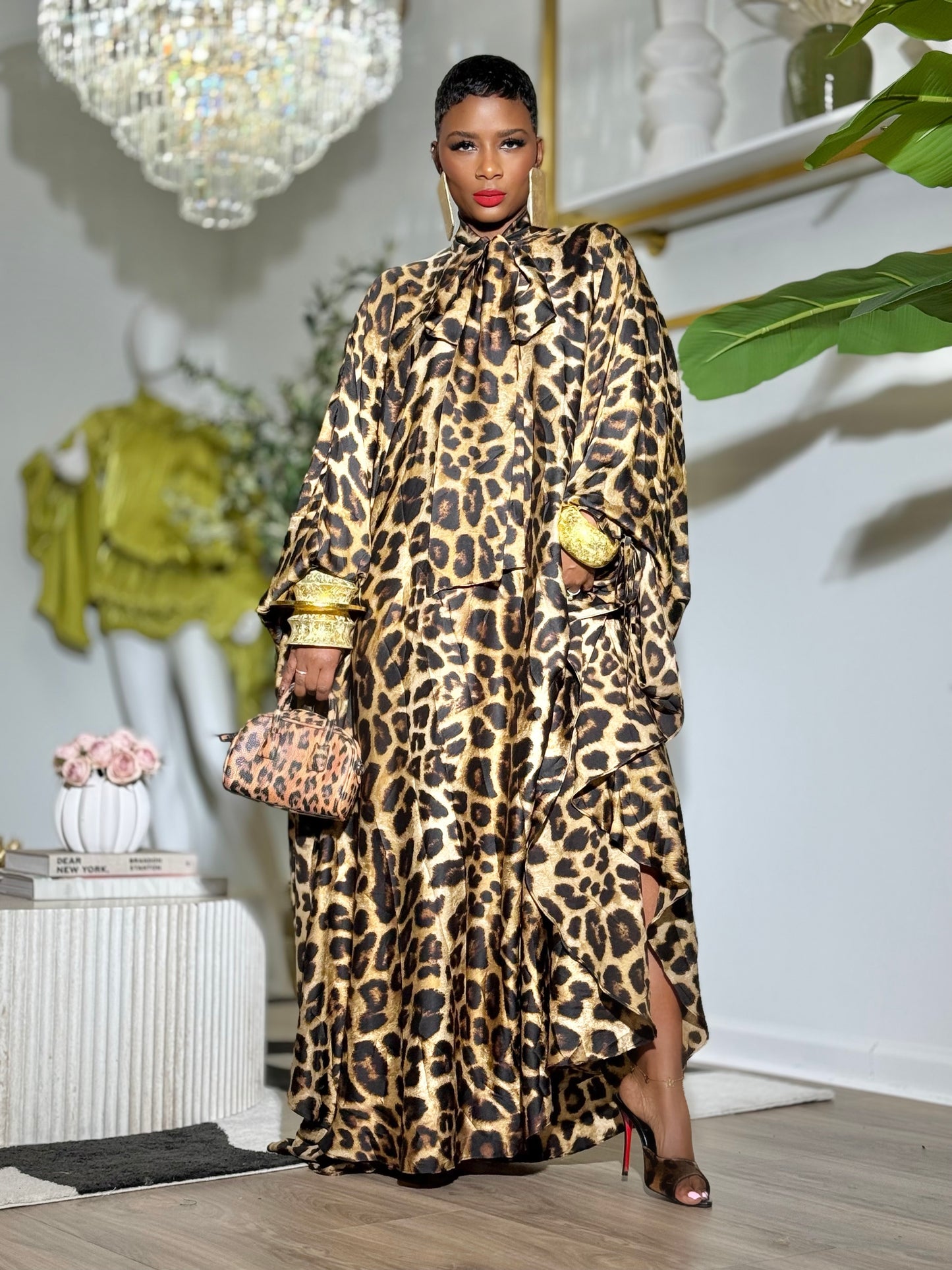 YAS EDIT Sendai Leopard Maxi (One size up to 14/16)