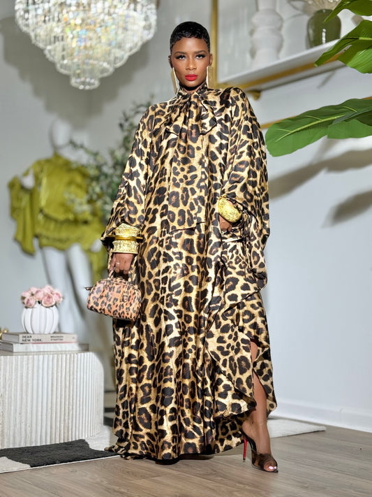 YAS EDIT Sendai Leopard Maxi (One size up to 14/16)