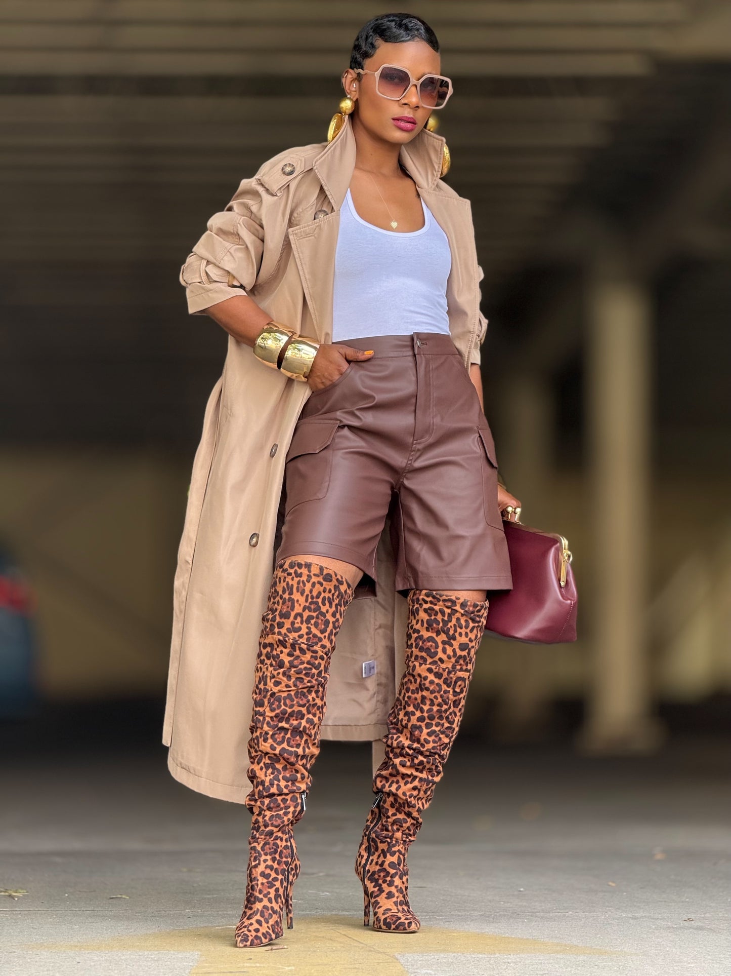 Khaki Safari Trench (Available in XL)