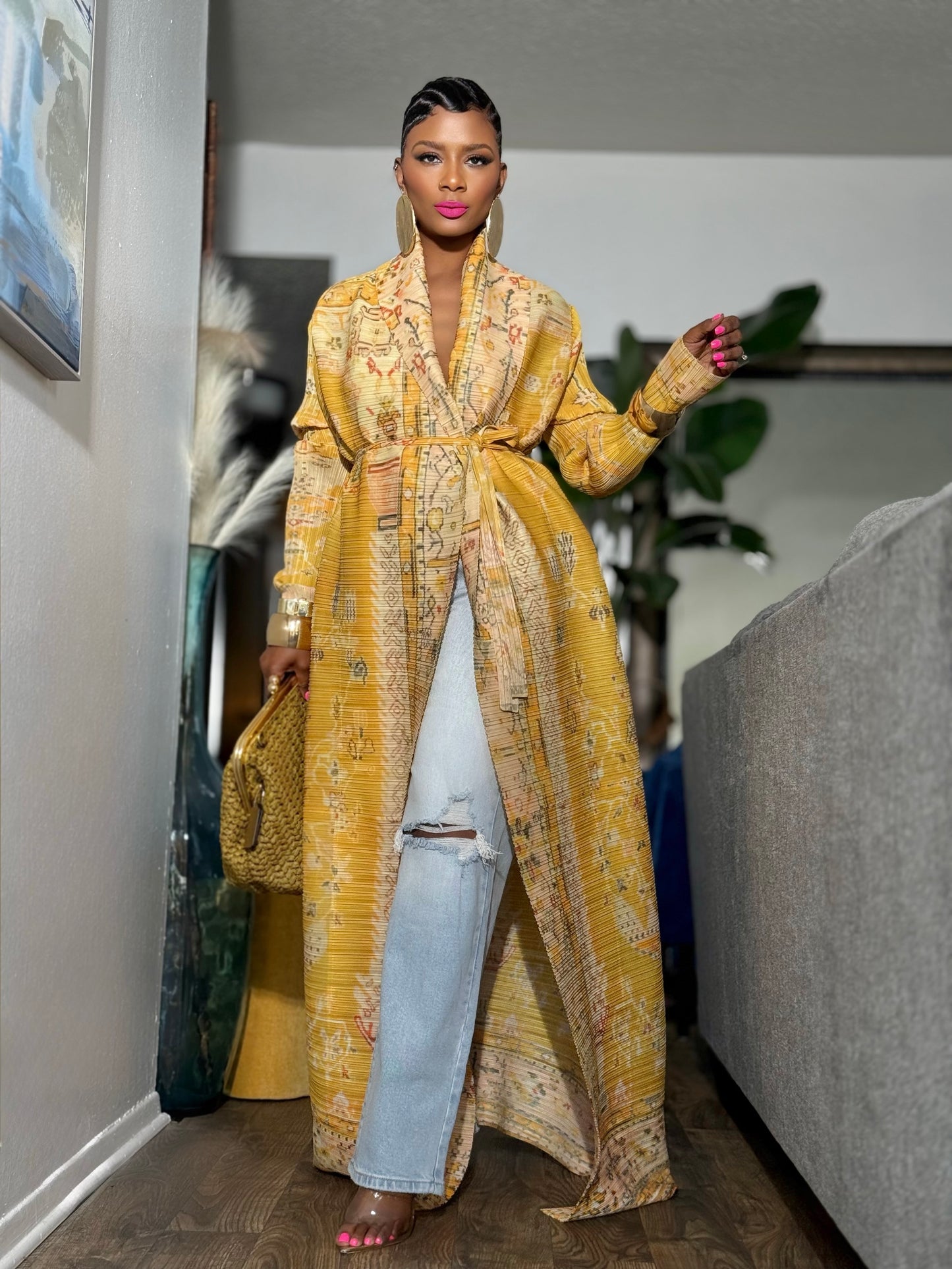 Atlas Drape Trench (One size up to 14)