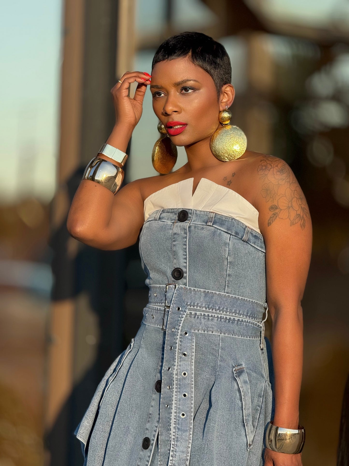 YAS EDIT The Kensington Denim Dress