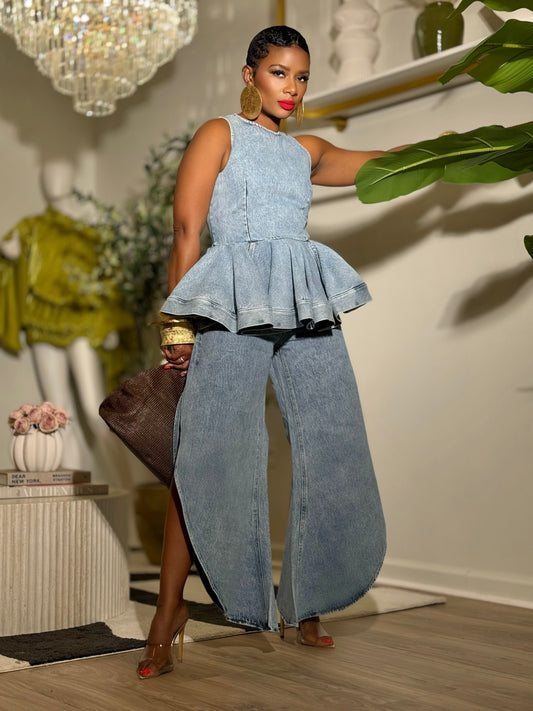 YAS EDIT The Mayfair Denim Statement Set